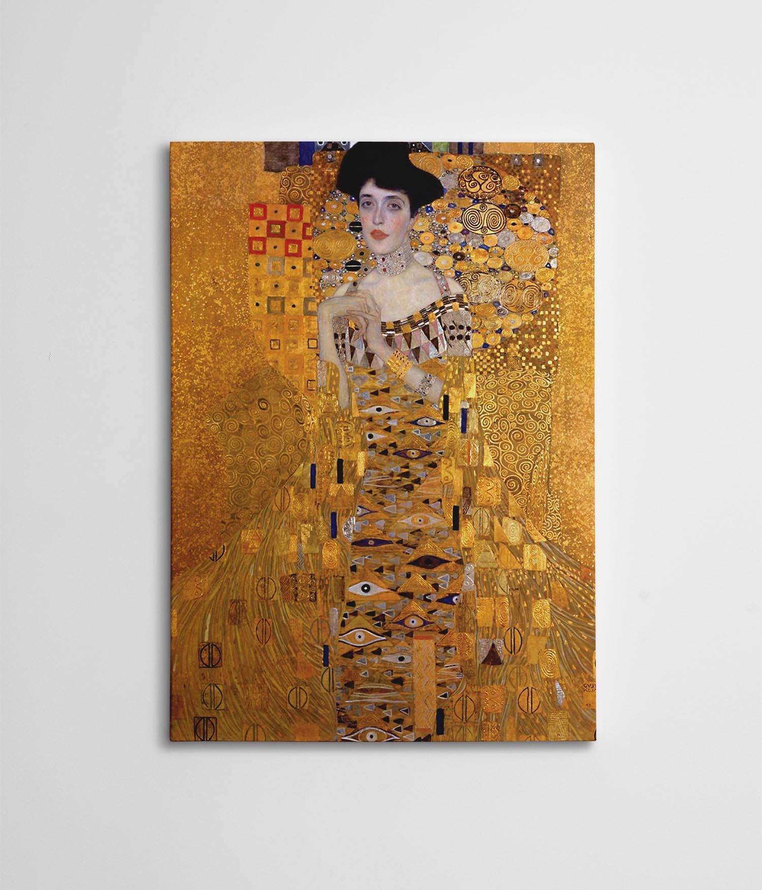 Entdecken Sie das WY90 Leinwandbild (70 x 100) von Wallity und bringen Sie die zeitlose Eleganz von Gustav Klimt in Ihr Zuhause.
