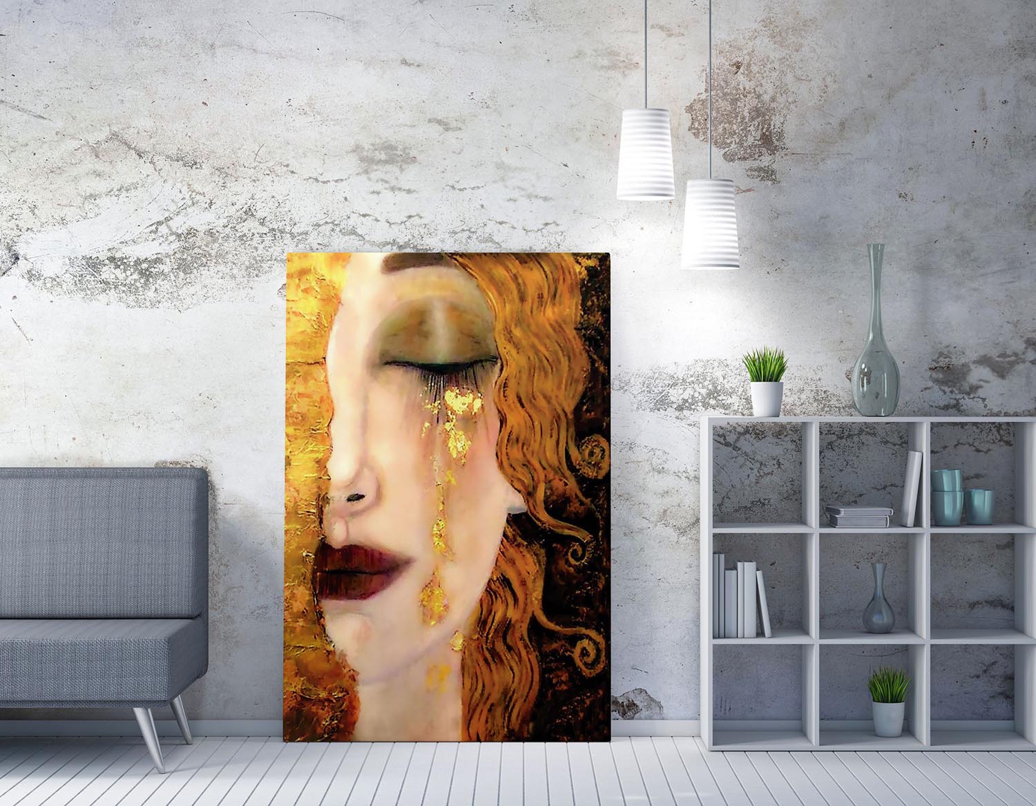 Verleihen Sie Ihrem Raum mit dem gerahmten Leinwandbild WY142 (70 x 100) von Wallity künstlerische Eleganz und lebendige Farben!