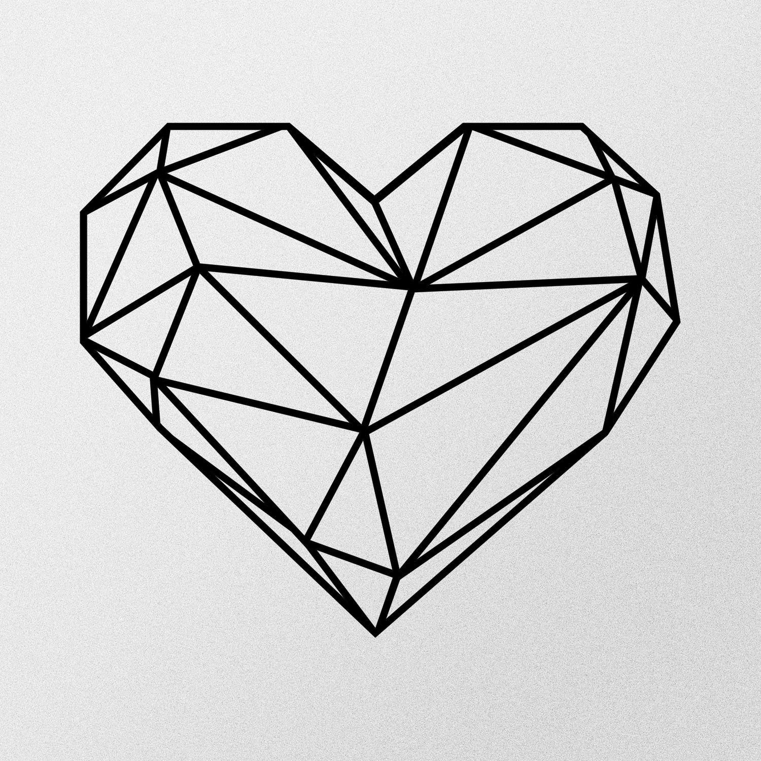 Heart Metal Decor in Schwarz präsentiert im Onlineshop von KAQTU Design AG. Wanddeko ist von Wallity
