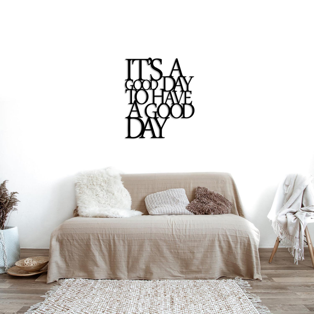 Its A Good Wanddeko - Schwarz in Schwarz präsentiert im Onlineshop von KAQTU Design AG. Wanddeko ist von Wallity