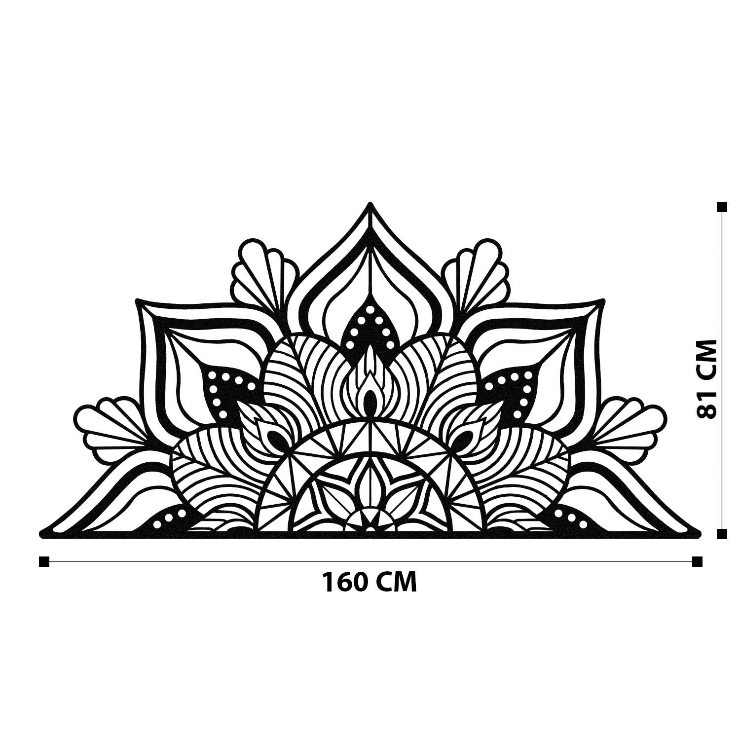 Gestalten Sie Ihre Wände neu mit der Berceste Wanddeko von Wallity. Dieses elegante schwarze Metallstück bringt Stil und Raffinesse in jeden Raum!