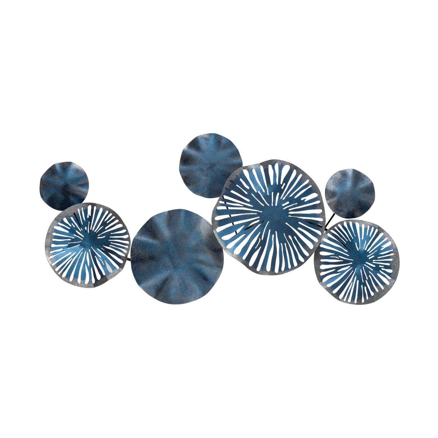 Entdecken Sie die mehrfarbige Astrid Wanddeko von Wallity – ein elegantes Metallkunstwerk, das jedem Raum Stil und Charakter verleiht.