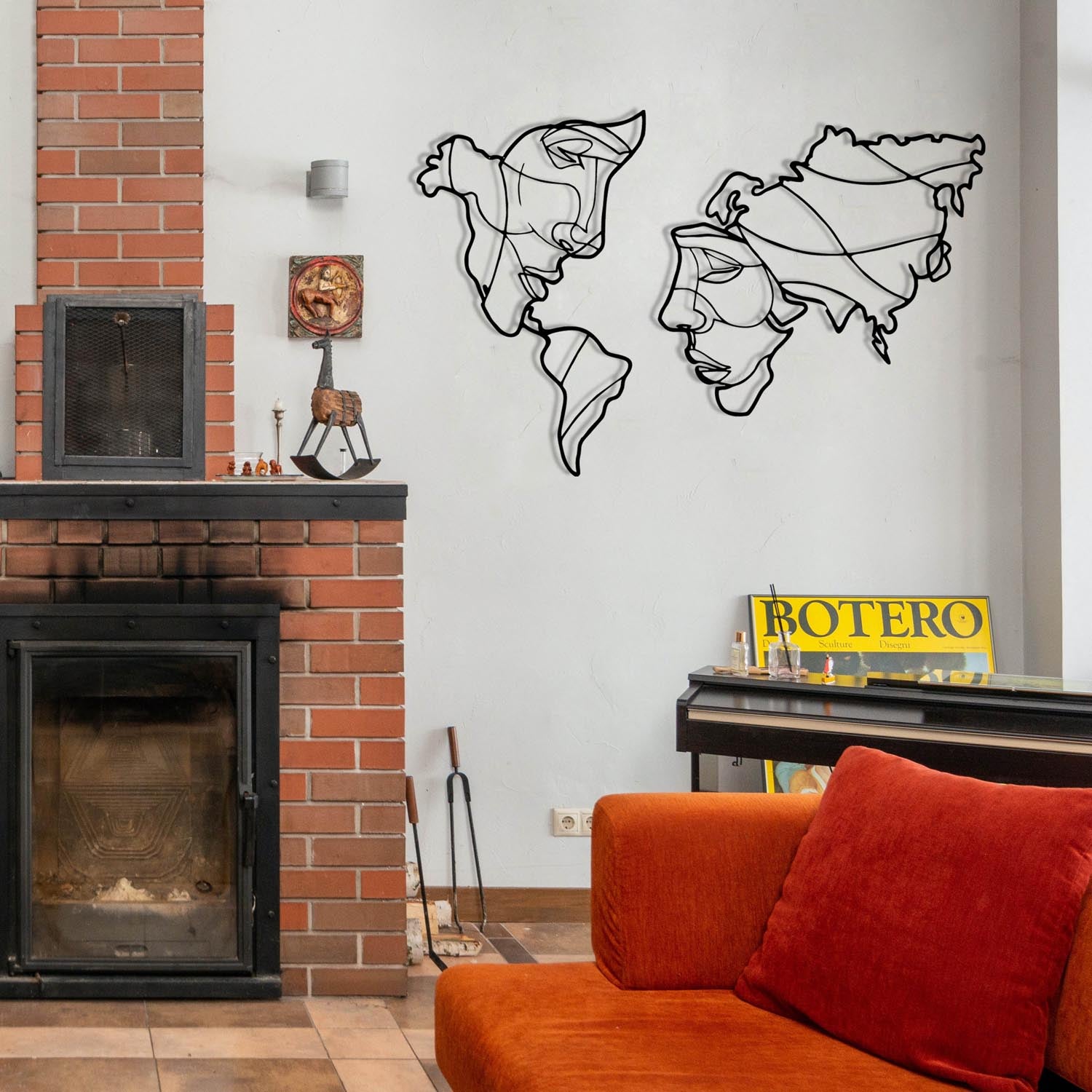 Verleihen Sie Ihrem Raum mit der Suret Two Wanddeko von Wallity in Schwarz einen Hauch von Eleganz. Ein beeindruckendes Metallkunstwerk für stilvolle Akzente.