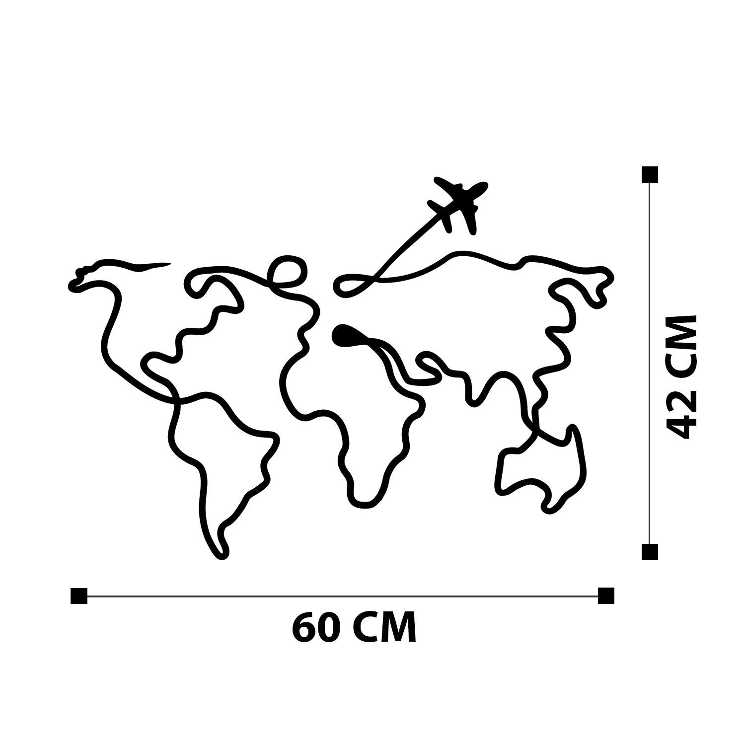 Verleihen Sie Ihrem Zuhause mit der Mozzafiato Wanddeko von Wallity einen Hauch von Eleganz. Dieses schwarze Metallkunstwerk ist der perfekte Blickfang für jeden Raum.