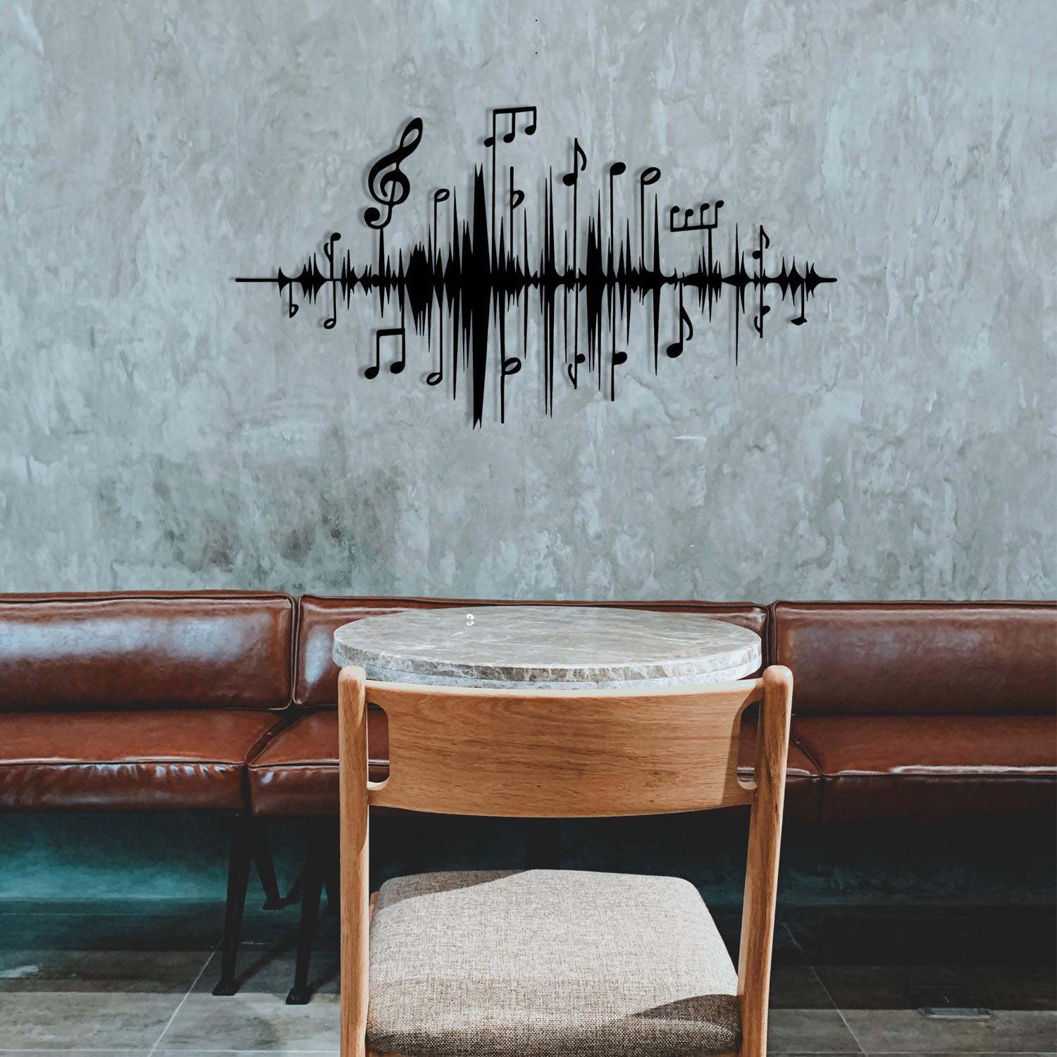 Entdecken Sie die stilvolle schwarze Wanddeko von Wallity. Dieses elegante Metall-Accessoire verwandelt jeden Raum in ein modernes Kunstwerk.