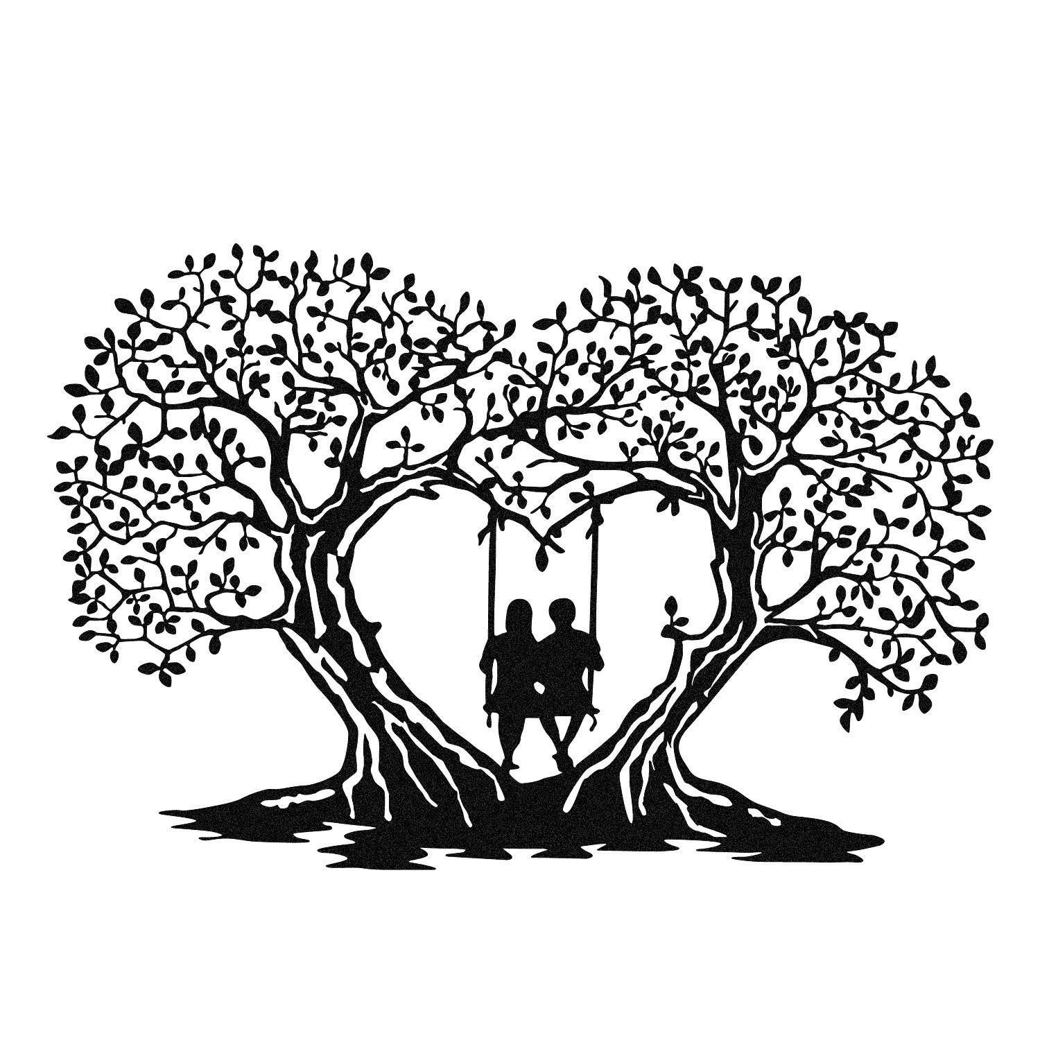 Love in Schwarz präsentiert im Onlineshop von KAQTU Design AG. Wanddeko ist von Wallity