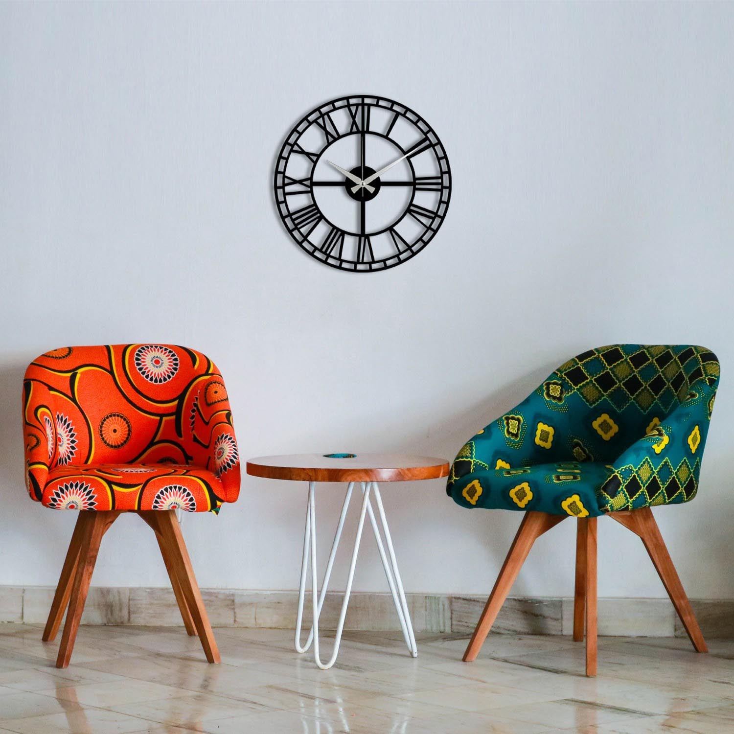 Horloge murale enzoclock - noir