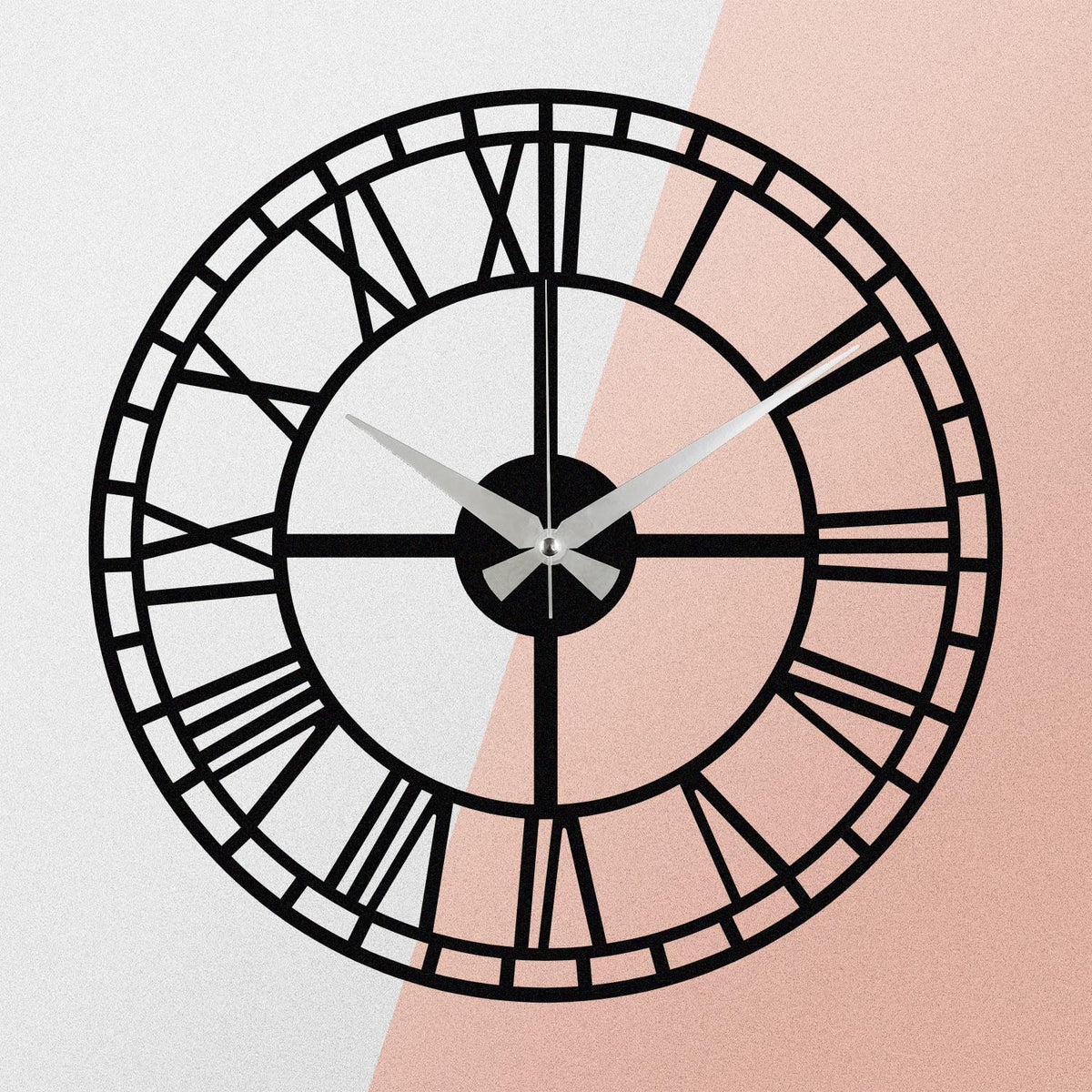Enzoclock Wanduhr - Schwarz in Schwarz präsentiert im Onlineshop von KAQTU Design AG. Wanduhr ist von Wallity