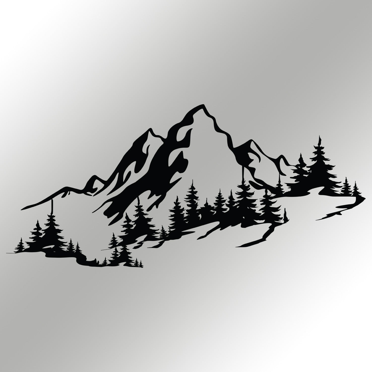 Verleihen Sie Ihrem Raum mit der Mountain 3 Wanddeko von Wallity einen stilvollen Akzent. Hochwertiges Metall, zeitloses Design und einfache Montage für jedes Zuhause.