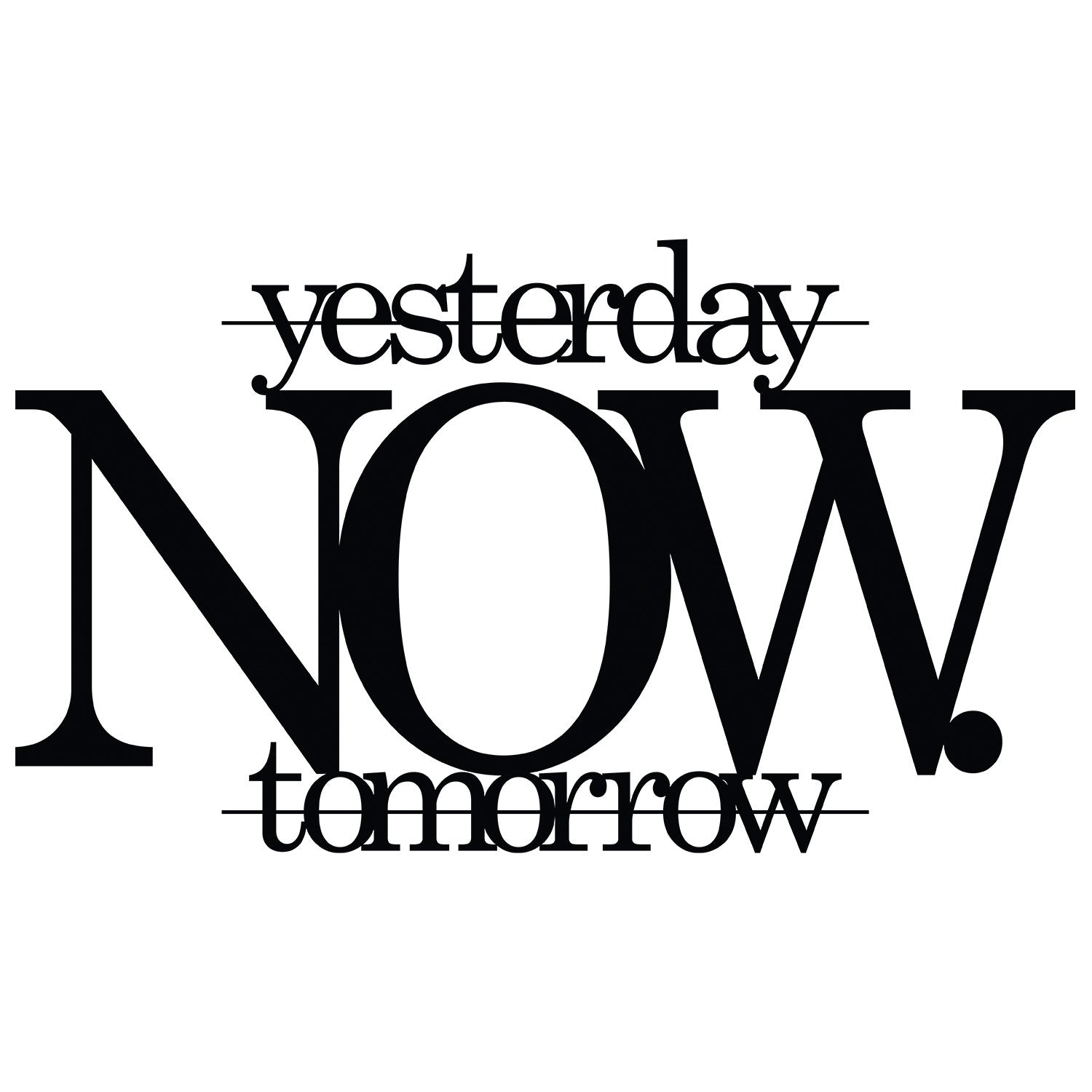 Gestalten Sie Ihre Wände neu mit der stilvollen Wanddeko "Now" von Wallity in elegantem Schwarz. Ein zeitloses Kunstwerk für jeden Raum!