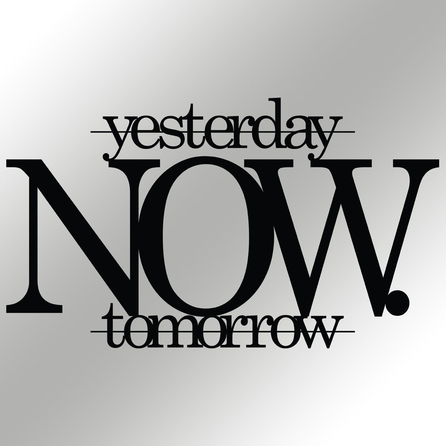 Verleihen Sie Ihrem Raum mit der eleganten Wanddeko "Now" von Wallity in edlem Schwarz einen modernen Akzent. Ein Must-Have für stilbewusste Wohnräume!