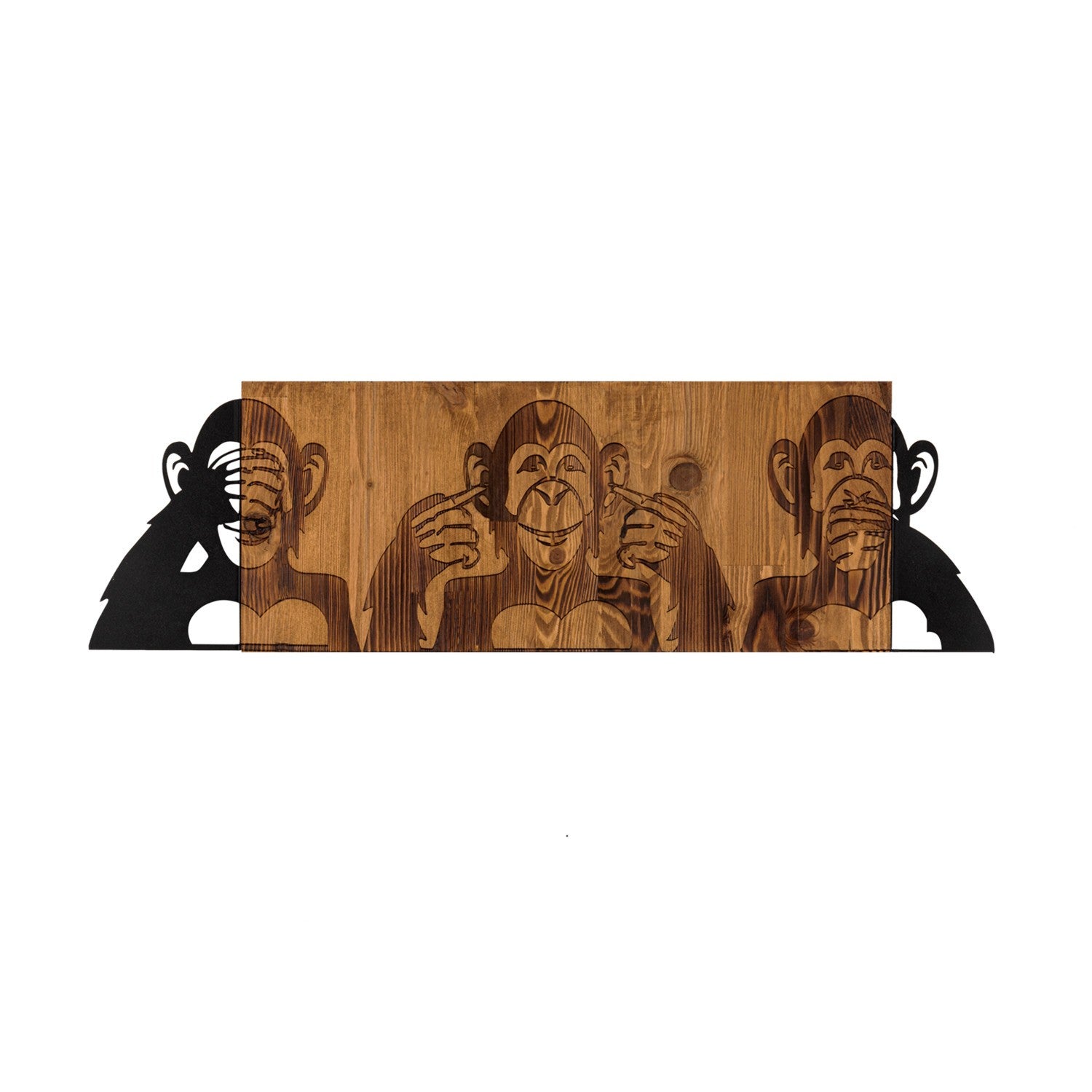 Verleihen Sie Ihrem Raum mit der Wanddeko "I didn't see I didn't hear I don't know" von Wallity einen Hauch von Eleganz. Hochwertige Materialien und stilvolles Design.