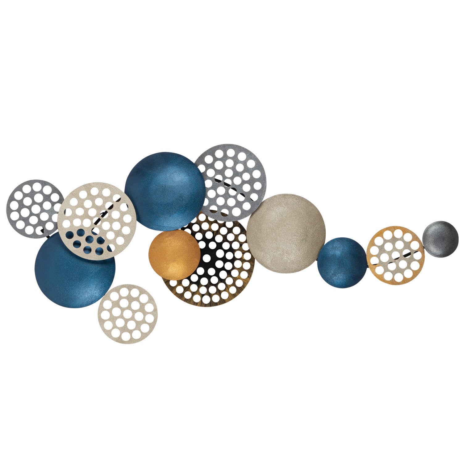 Verleihen Sie Ihrem Raum mit der Bronte Wanddeko von Wallity einen Hauch von Eleganz. Dieses hochwertige Metallstück ist ein zeitloses Kunstwerk für jedes Zuhause.