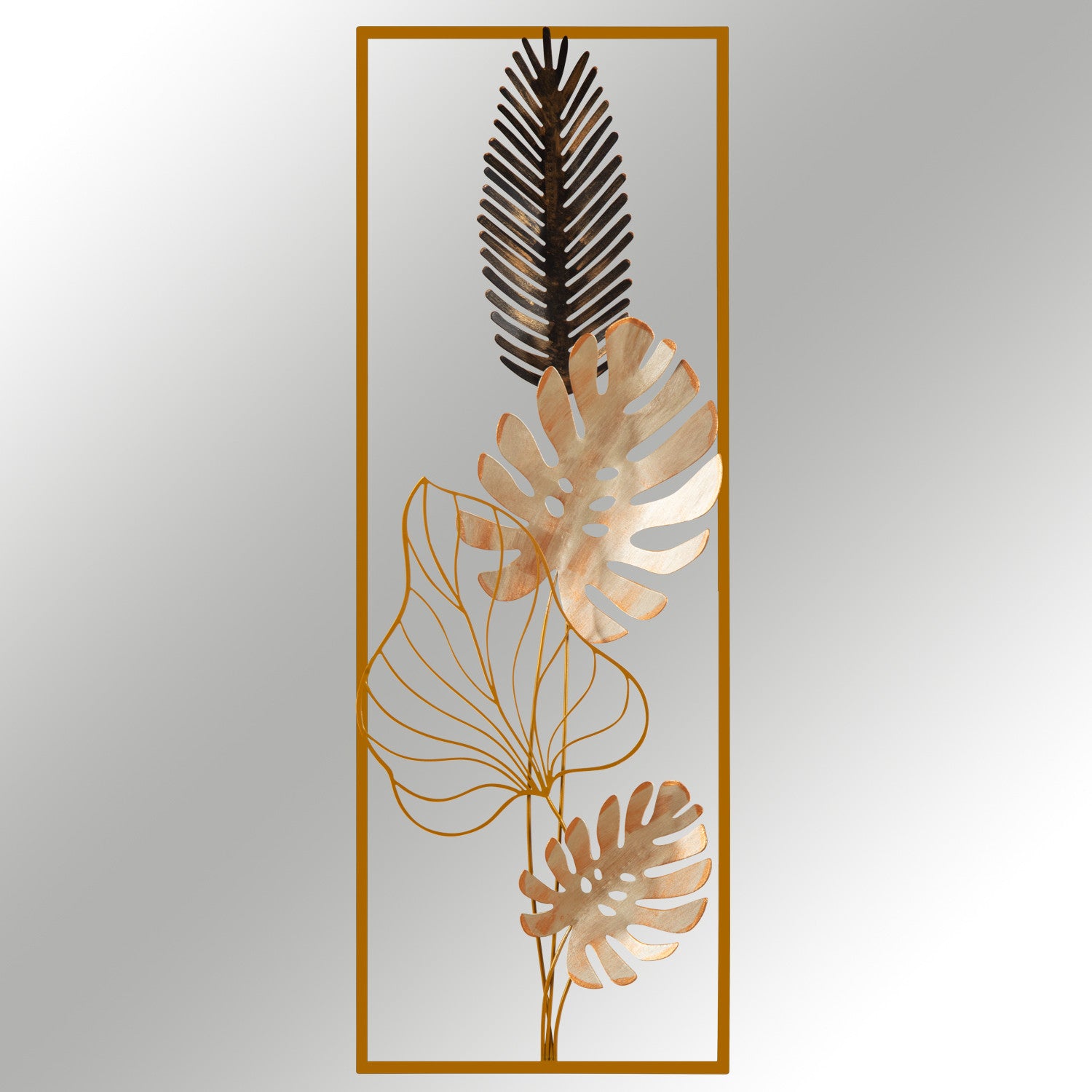 Entdecken Sie die Nazo Wanddeko von Wallity – ein stilvolles, mehrfarbiges Metall-Accessoire, das jeden Raum mit Eleganz und Charme bereichert!