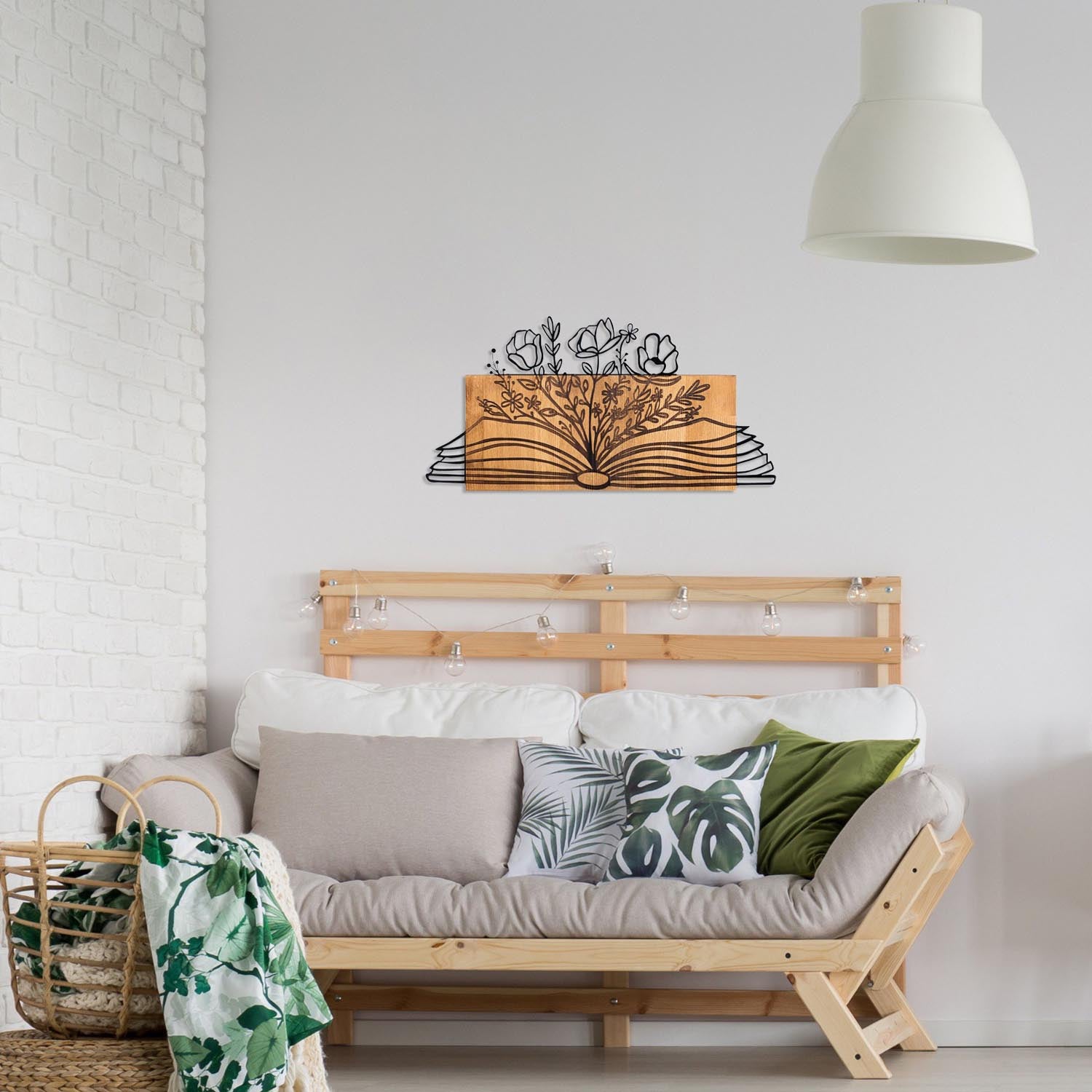 Verleihen Sie Ihrem Zuhause mit der exquisiten Culture Wanddeko aus Schwarznuss von Wallity einen Hauch von Eleganz und Stil.