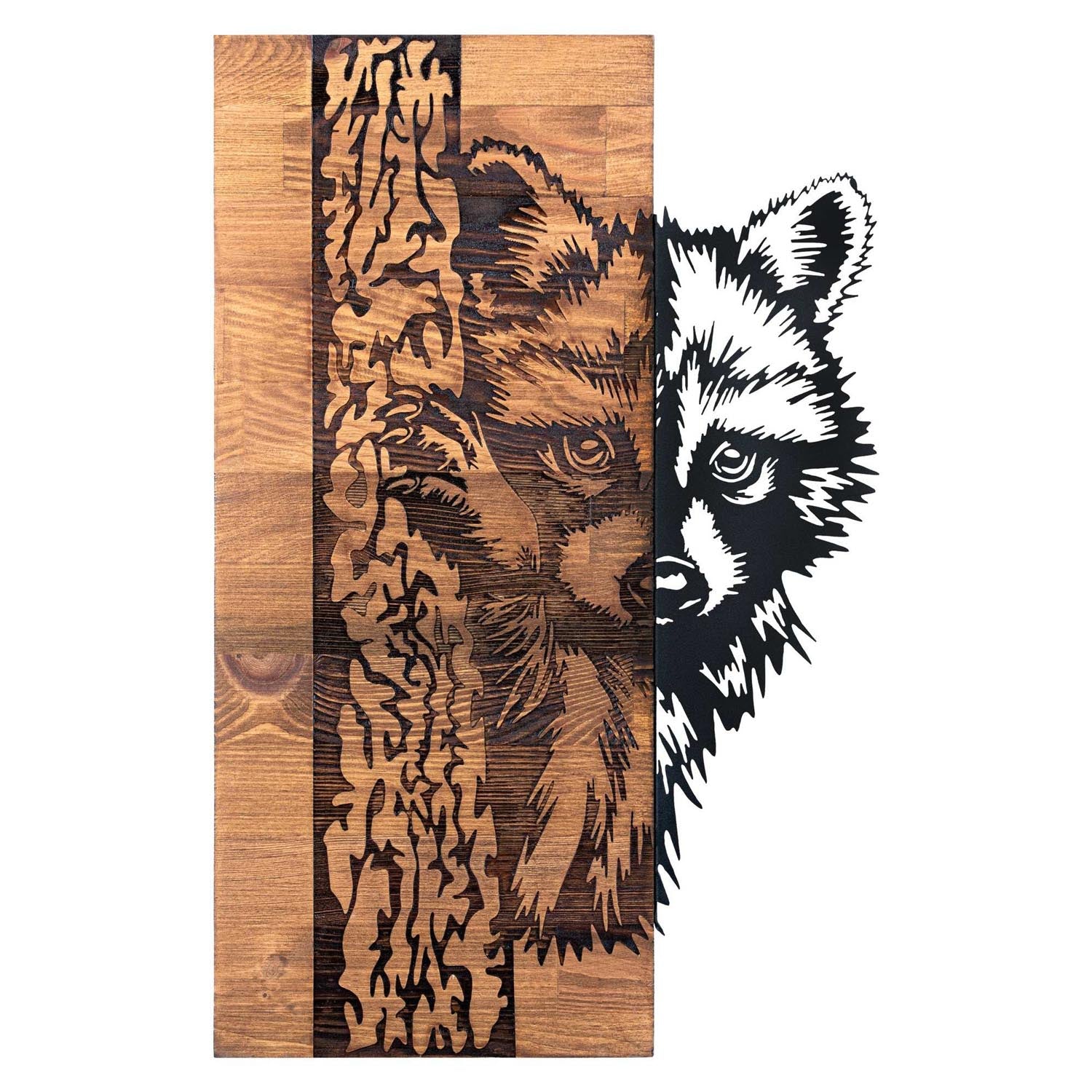 Folivora in Schwarznuss präsentiert im Onlineshop von KAQTU Design AG. Wanddeko ist von Wallity