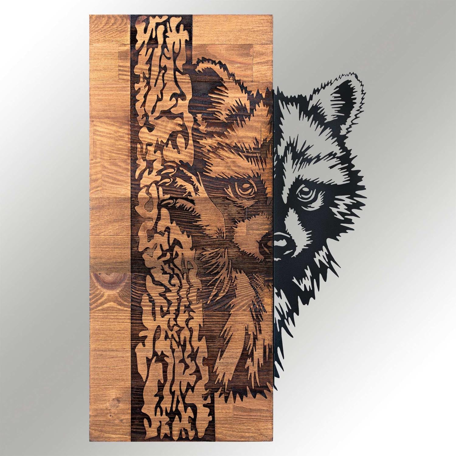 Verleihen Sie Ihrem Zuhause mit der Folivora Wanddeko in Schwarznuss von Wallity einen Hauch von Eleganz und Stil. Ein zeitloses Kunstwerk!