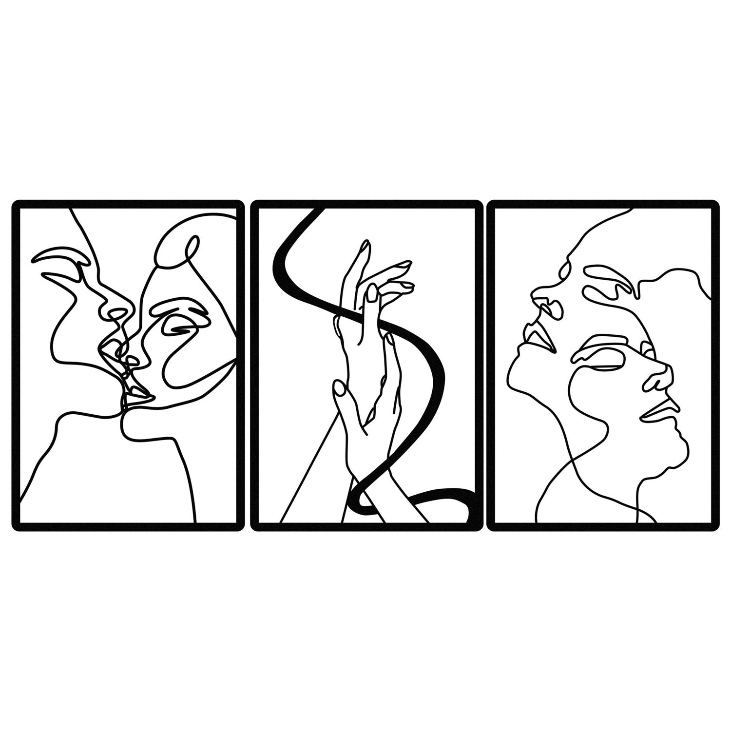 The Unity Of Love in Schwarz präsentiert im Onlineshop von KAQTU Design AG. Wanddeko ist von Wallity