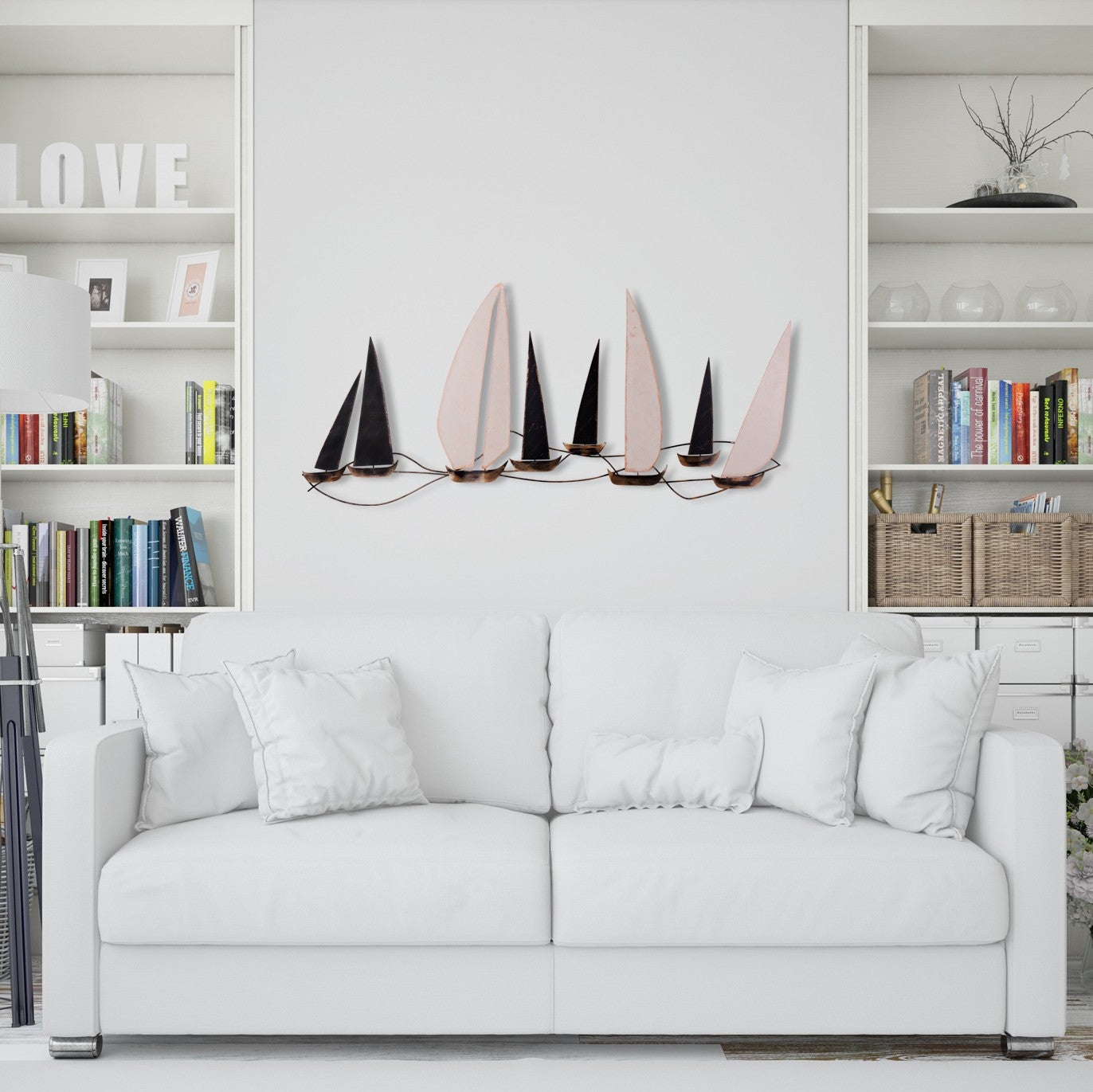 Verleihen Sie Ihrem Zuhause mit der Ocean Wanddeko von Wallity einen Hauch von Raffinesse – handgefertigt und einzigartig in Design und Qualität.