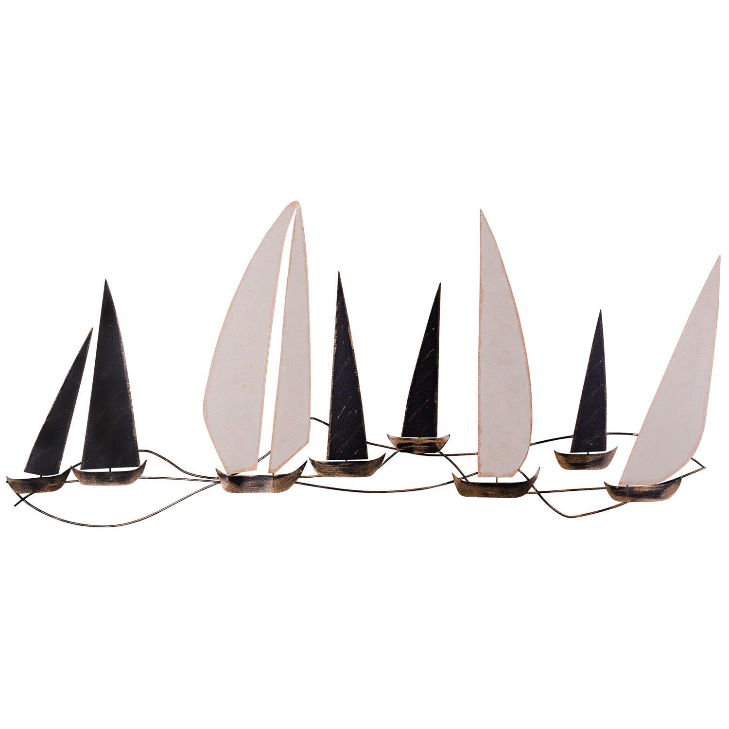 Verleihen Sie Ihrem Zuhause mit der Ocean Wanddeko von Wallity einen Hauch von Raffinesse. Handgefertigt aus hochwertigem Metall, beeindruckt dieses Kunstwerk durch sein modernes Design und seine Langlebigkeit.