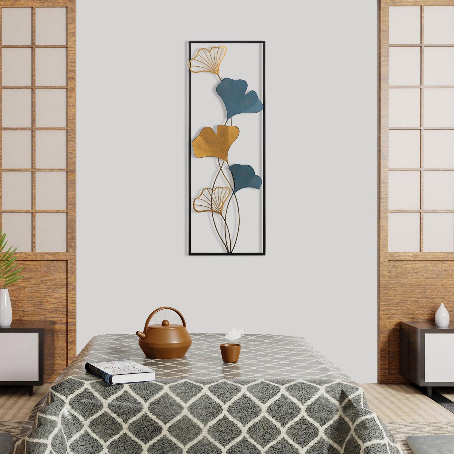 Entdecken Sie die Nadide Wanddeko von Wallity – ein elegantes, mehrfarbiges Metall-Accessoire, das jedem Raum Stil und Raffinesse verleiht.