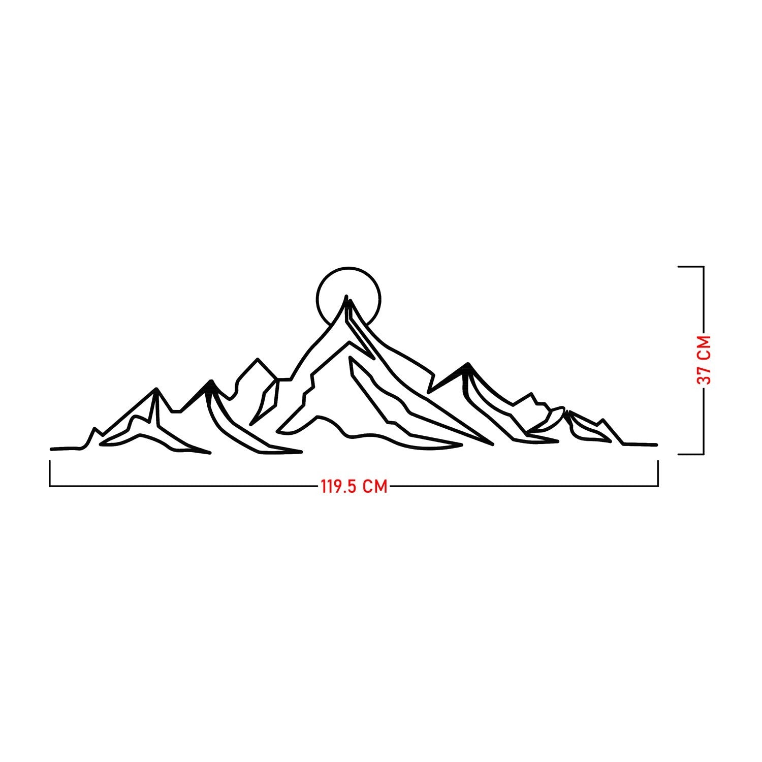 Entdecken Sie die Everest Wanddeko von Wallity – ein elegantes Metallkunstwerk, das jedem Raum Stil und Charakter verleiht. Ideal für Ihr Zuhause!