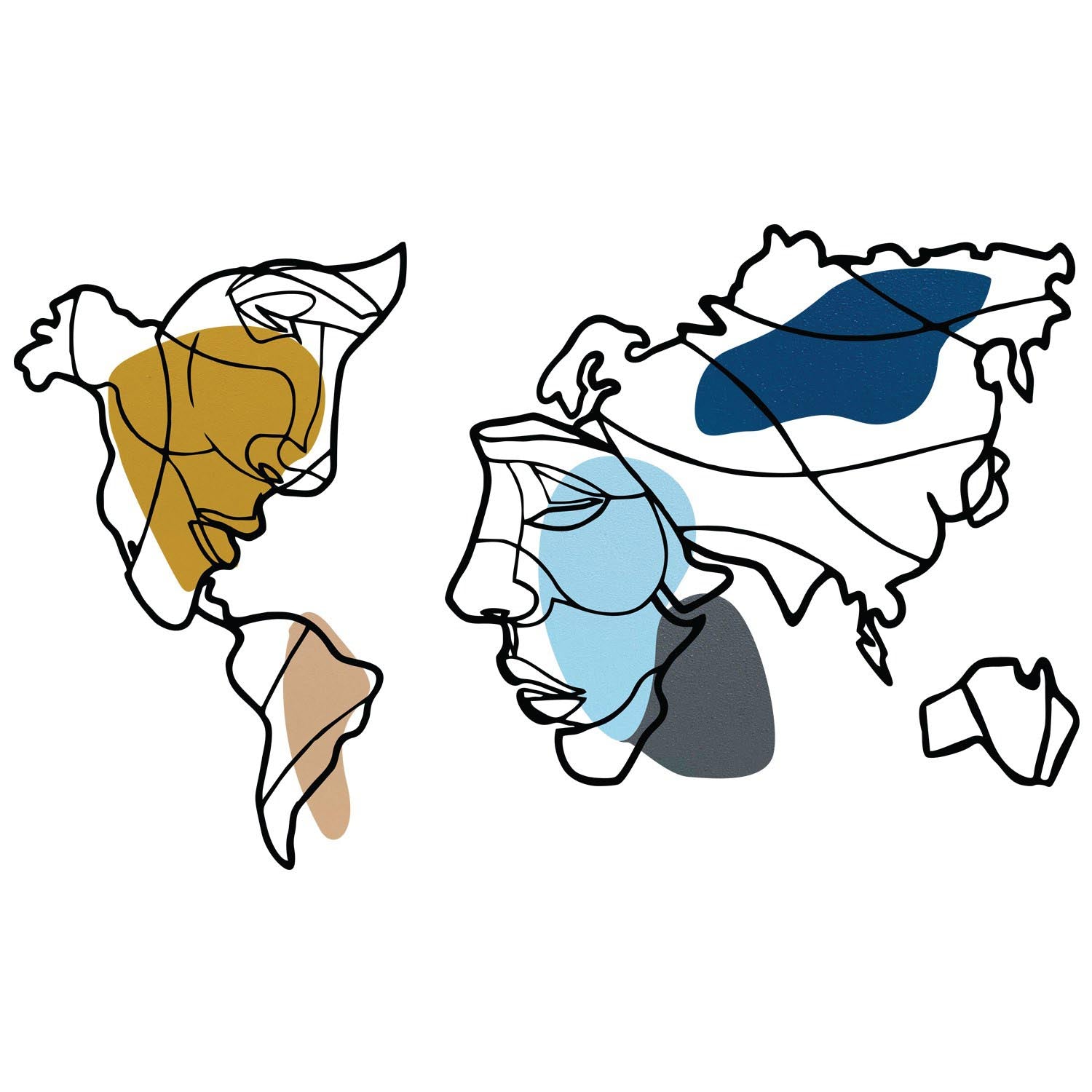 Verleihen Sie Ihrem Raum mit der Lie World M Wanddeko von Wallity einen Hauch von Eleganz. Dieses kunstvolle Metallstück beeindruckt durch sein filigranes Design und hochwertige Verarbeitung.