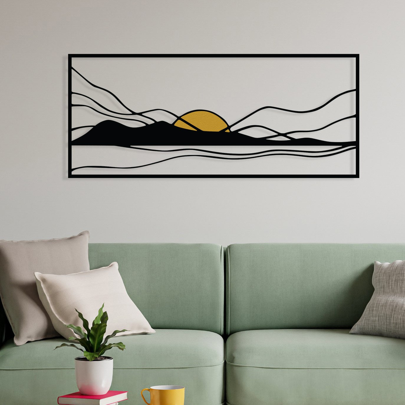 Verleihen Sie Ihrem Zuhause mit der Cerro Wanddeko von Wallity einen Hauch von Eleganz. Dieses mehrfarbige Metall-Accessoire ist ein echter Blickfang!