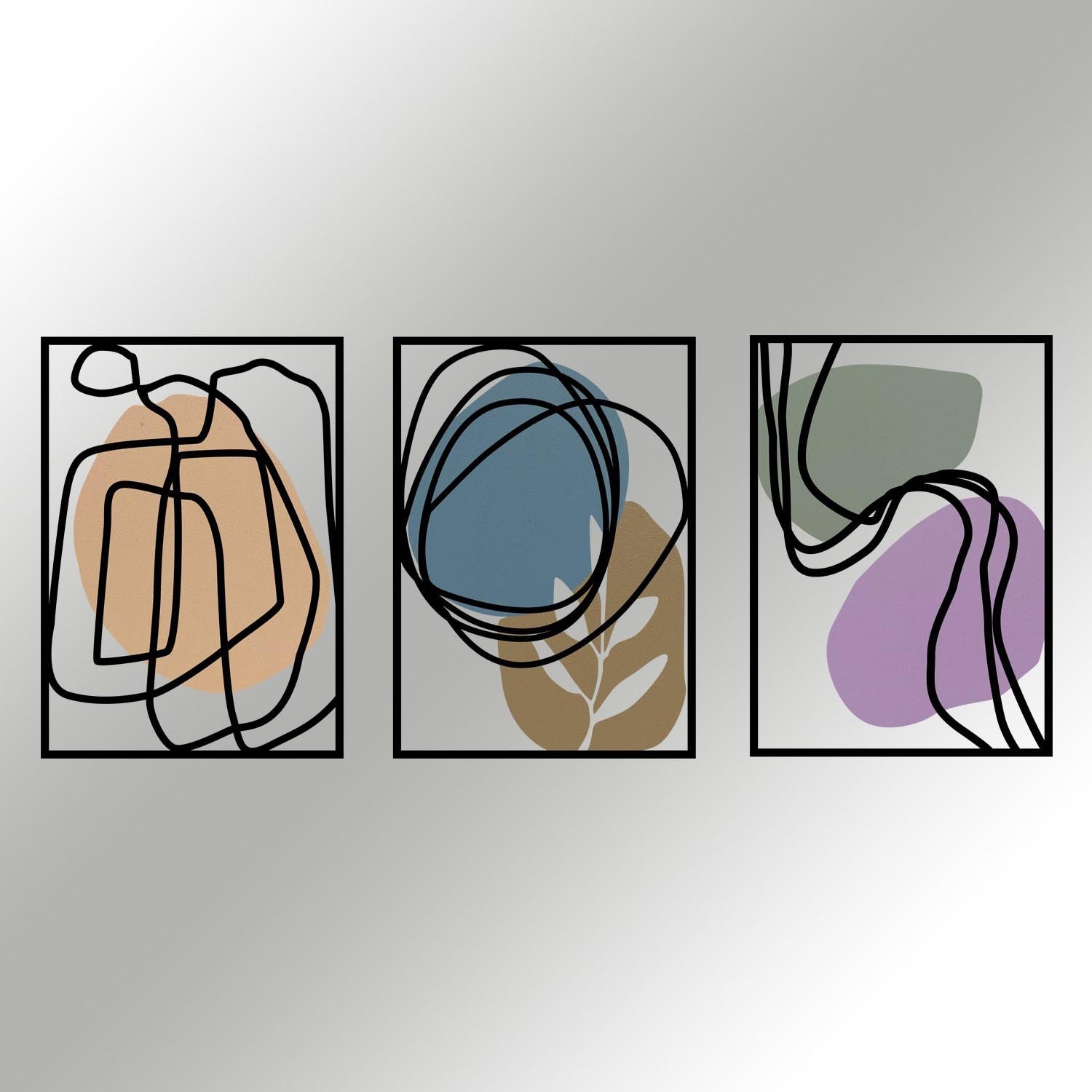 Verleihen Sie Ihrem Raum mit der Viyana Wanddeko von Wallity einen modernen Akzent. Dieses kunstvolle, mehrfarbige Metall-Wandaccessoire begeistert durch Qualität und Design.