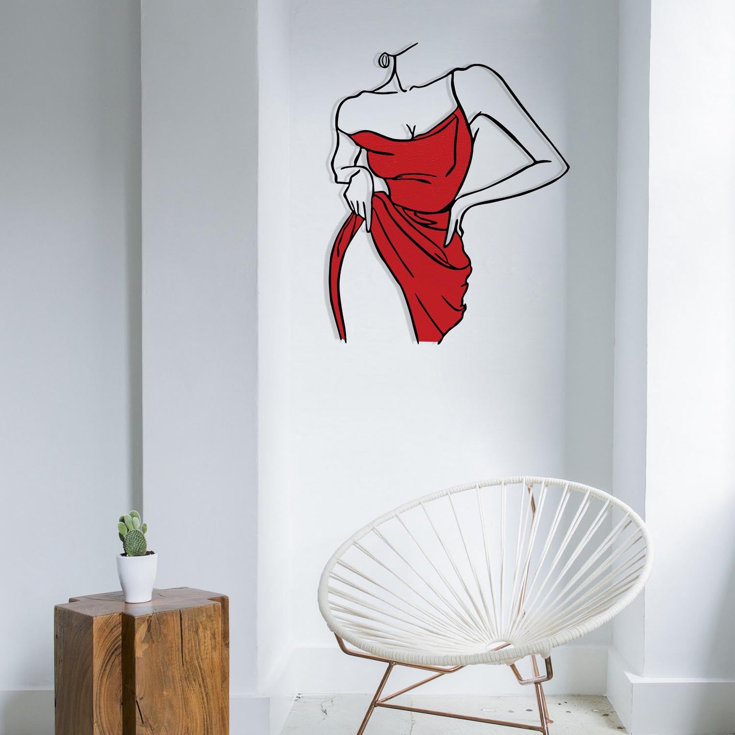 Entdecken Sie die mehrfarbige Wanddeko "Natalie" von Wallity – ein elegantes Metallkunstwerk, das Ihre Wände lebendig werden lässt und jeden Raum aufwertet.