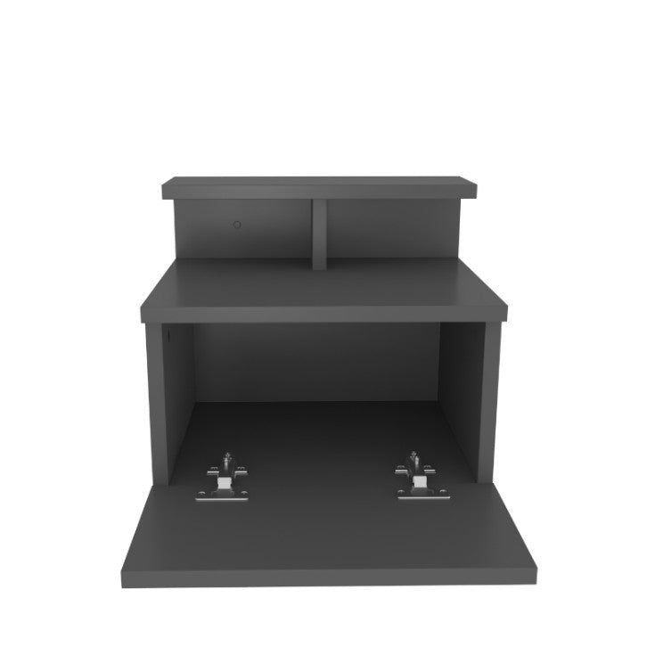 Der Alice Nachttisch in Anthrazit von Hanah Home vereint skandinavisches Design mit Funktionalität. Ideal für jedes Schlafzimmer.