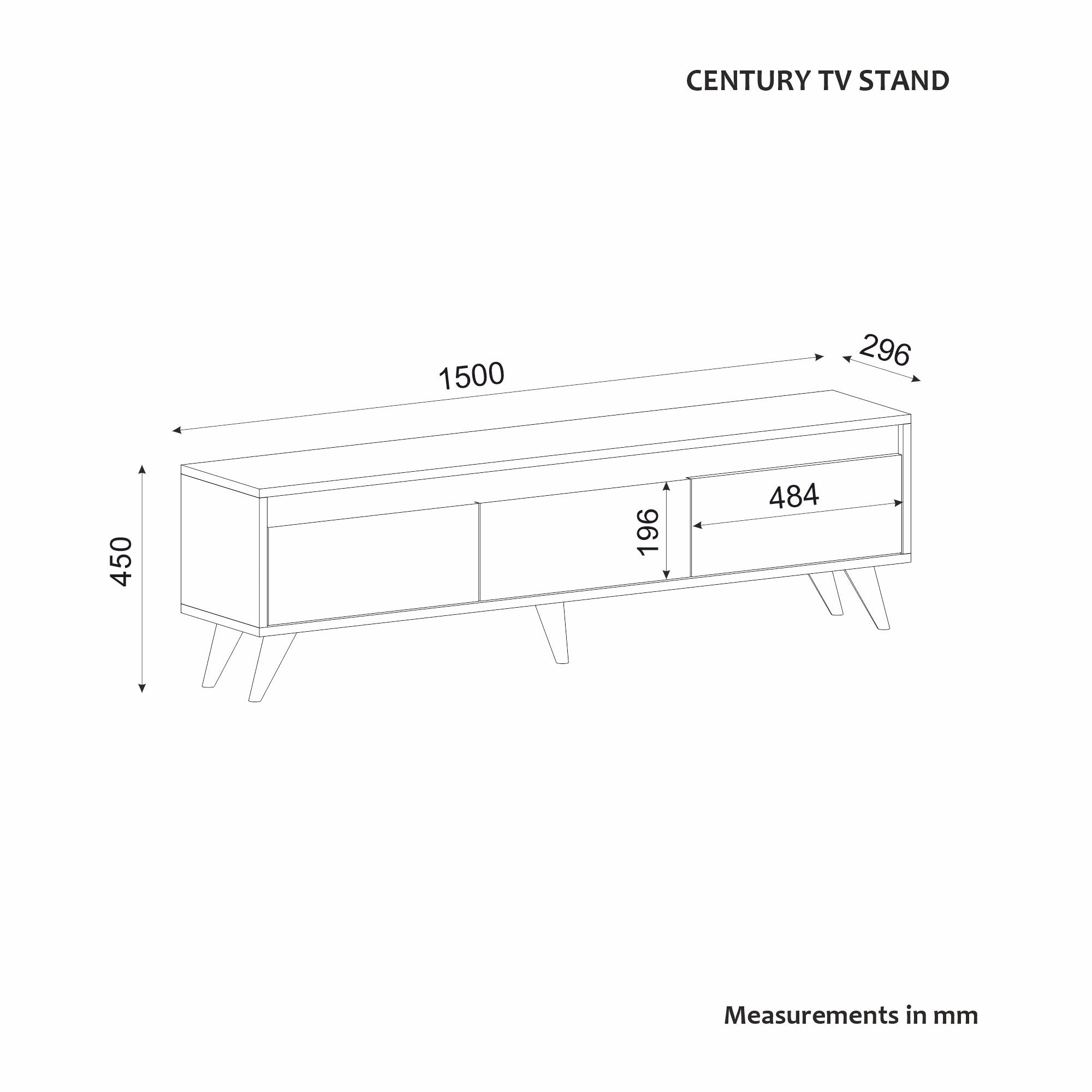 Erleben Sie mit dem Century Sideboard von Hanah Home in Travertin und Anthrazit eine stilvolle Aufwertung für Ihr Wohnzimmer.