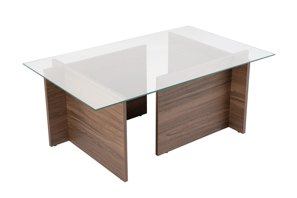 Vetrino Sofatisch - Walnuss in Walnuss präsentiert im Onlineshop von KAQTU Design AG. Couchtisch ist von Nordure