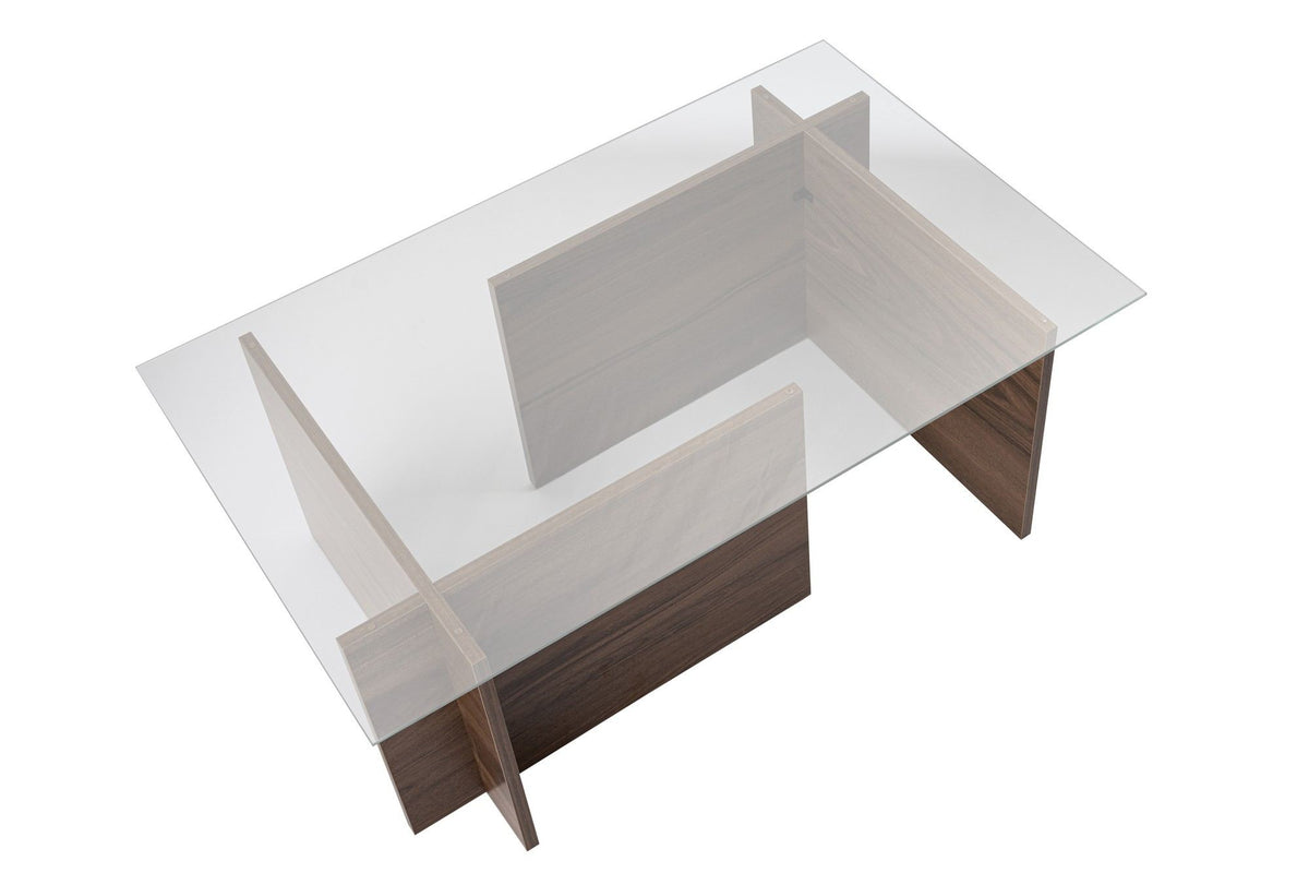 Vetrino Sofatisch - Walnuss in Walnuss präsentiert im Onlineshop von KAQTU Design AG. Couchtisch ist von Nordure