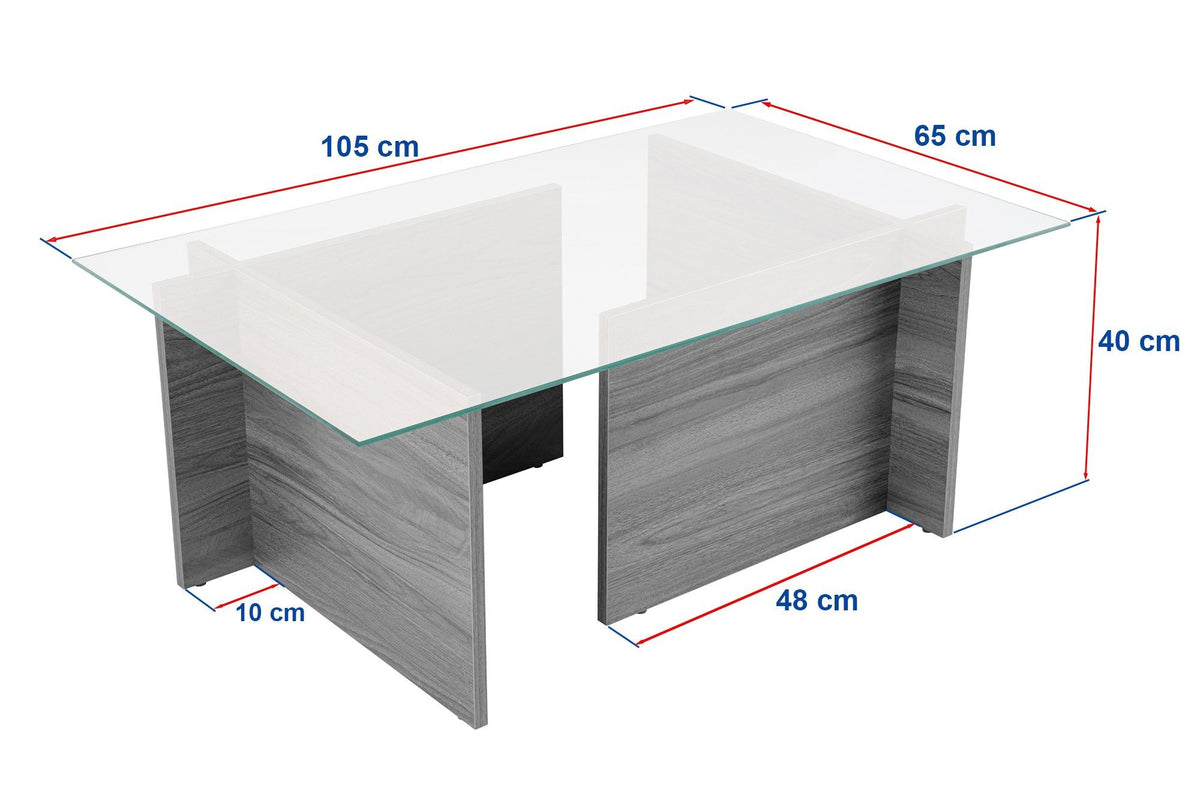 Vetrino Sofatisch - Walnuss in Walnuss präsentiert im Onlineshop von KAQTU Design AG. Couchtisch ist von Nordure