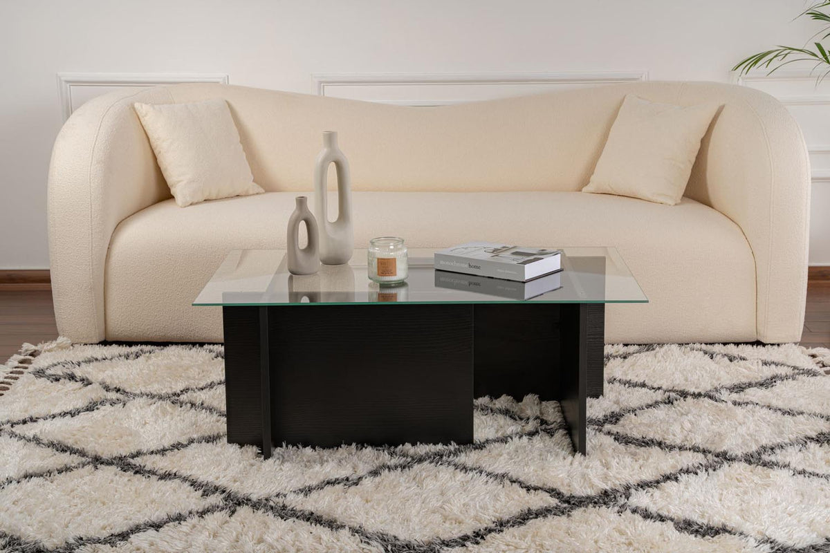 Vetrino Sofatisch - Holz Schwarz in Holz Schwarz präsentiert im Onlineshop von KAQTU Design AG. Couchtisch ist von Nordure