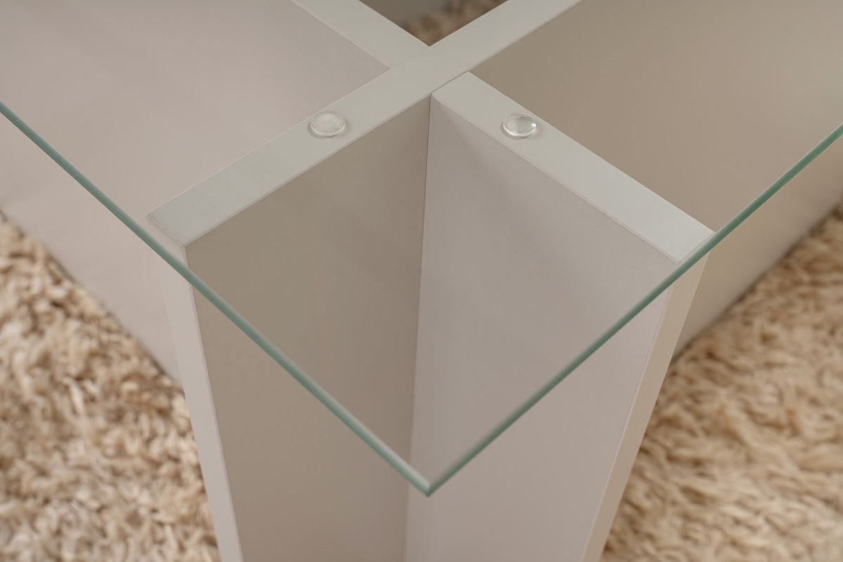 Vetrino Sofatisch - Grau in Grau präsentiert im Onlineshop von KAQTU Design AG. Couchtisch ist von Nordure