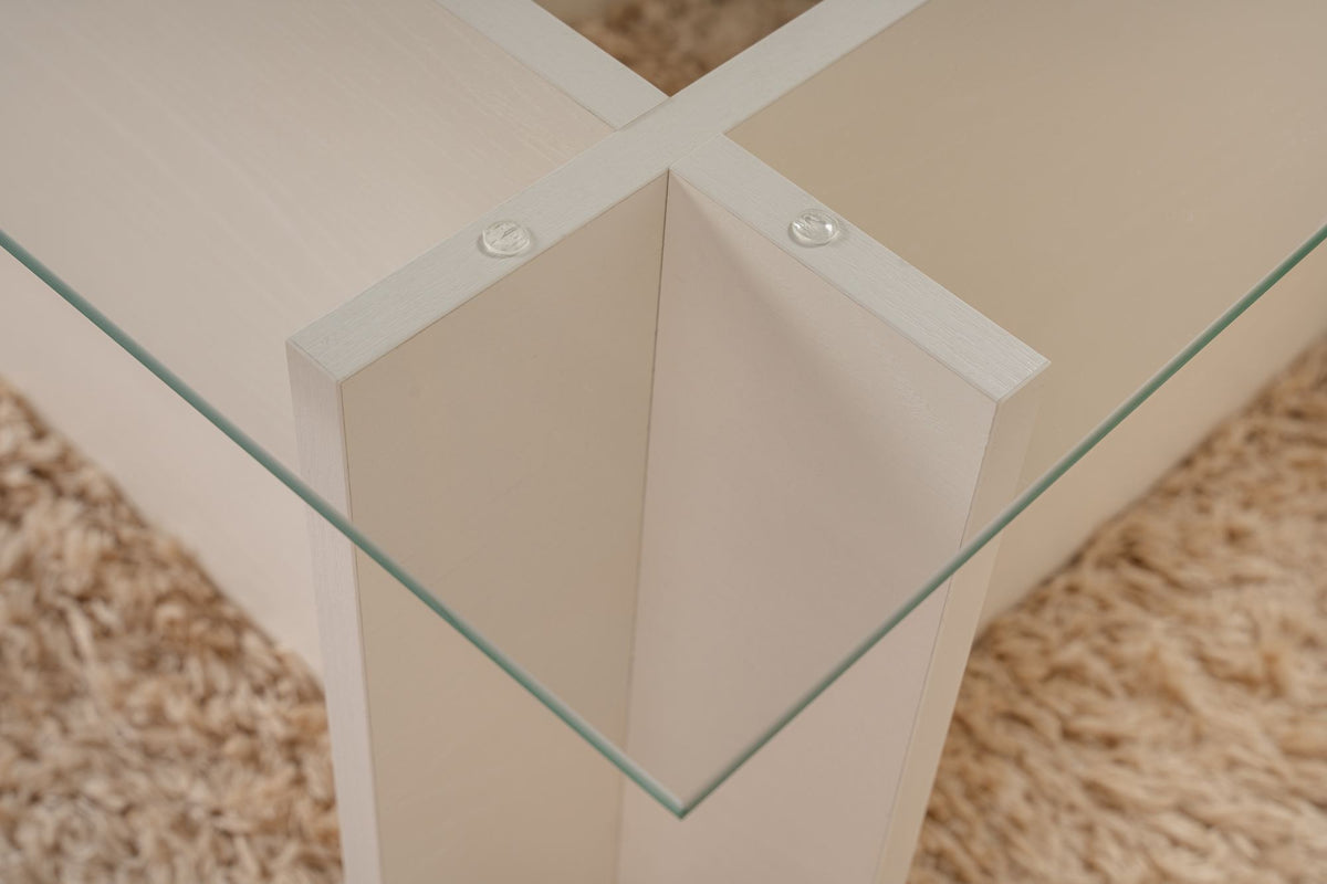 Vetrino Sofatisch - Holz Weiss in Holz Weiss präsentiert im Onlineshop von KAQTU Design AG. Couchtisch ist von Nordure