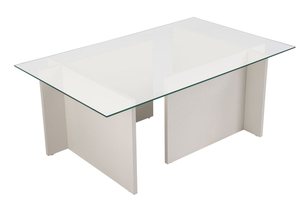 Vetrino Sofatisch - Holz Weiss in Holz Weiss präsentiert im Onlineshop von KAQTU Design AG. Couchtisch ist von Nordure