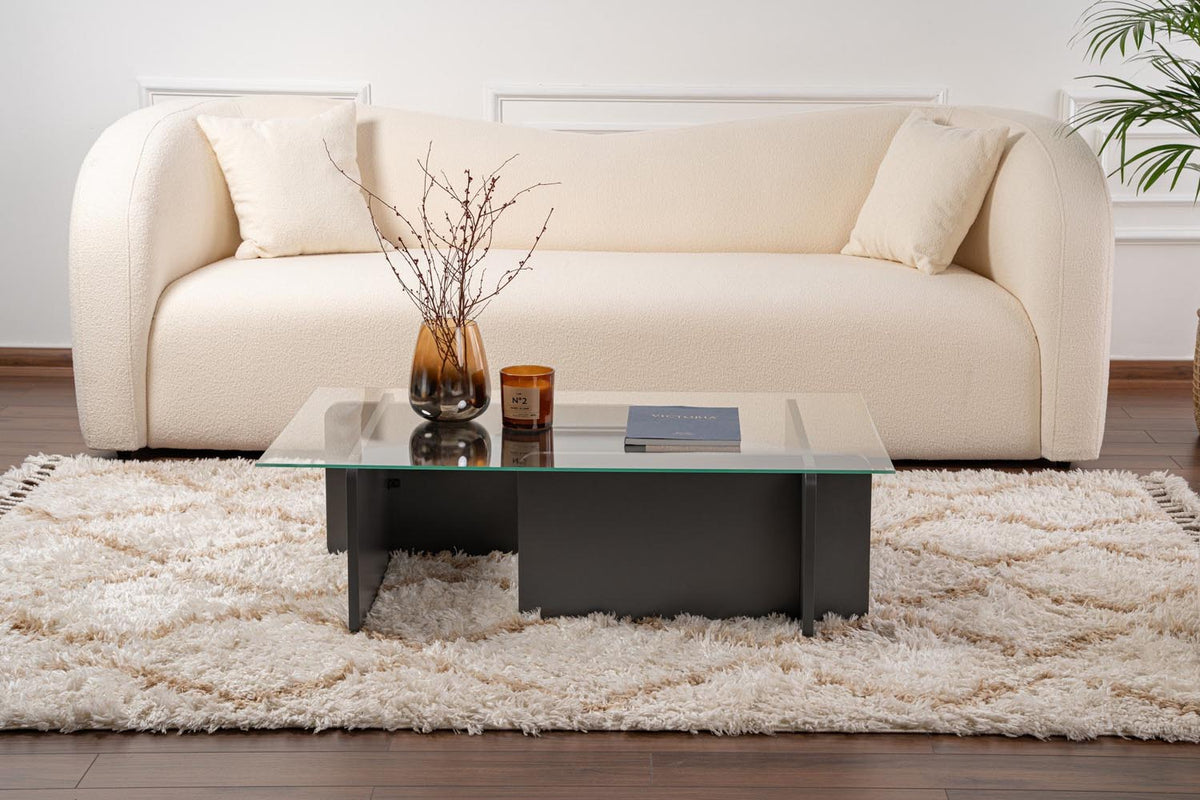 Flavio Sofatisch - Anthrazit in Anthrazit präsentiert im Onlineshop von KAQTU Design AG. Couchtisch ist von Nordure