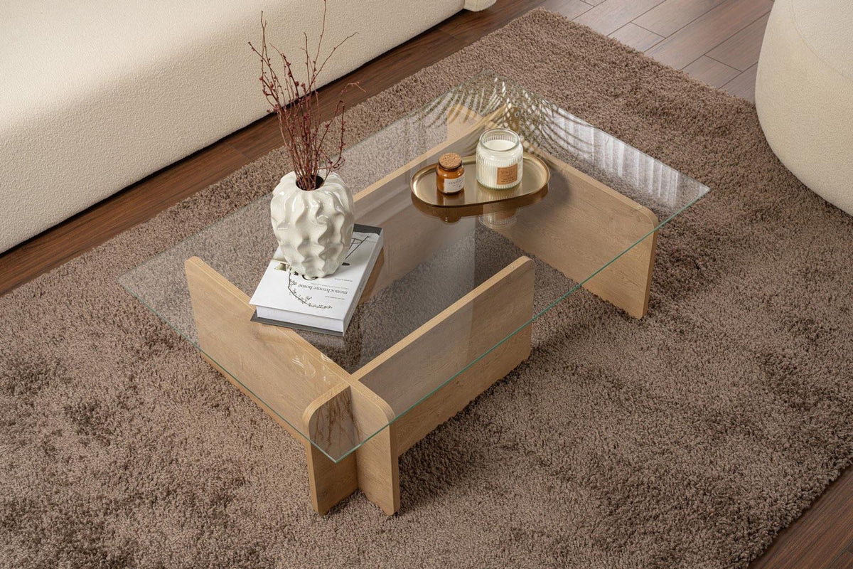 Flavio Sofatisch - Eiche in Eiche präsentiert im Onlineshop von KAQTU Design AG. Couchtisch ist von Nordure