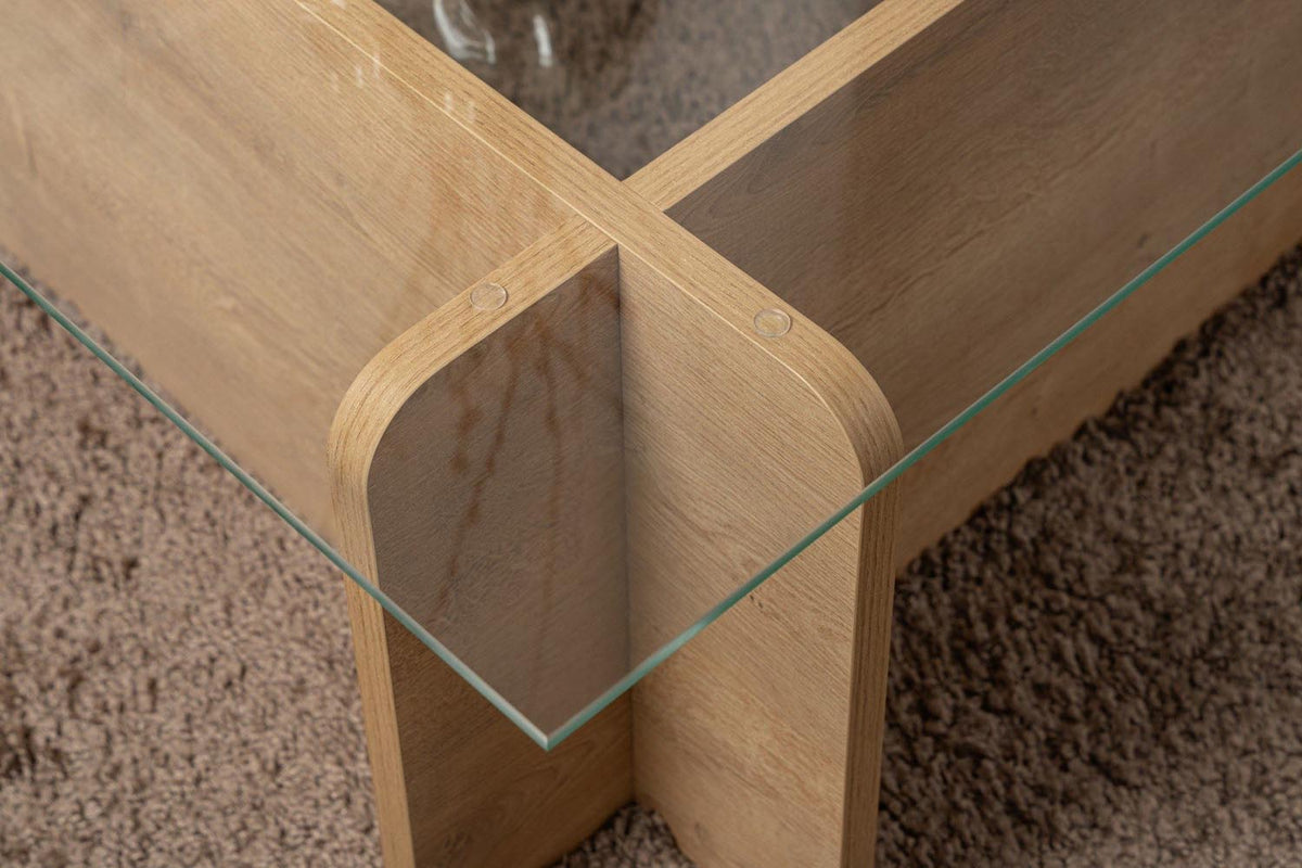 Flavio Sofatisch - Eiche in Eiche präsentiert im Onlineshop von KAQTU Design AG. Couchtisch ist von Nordure