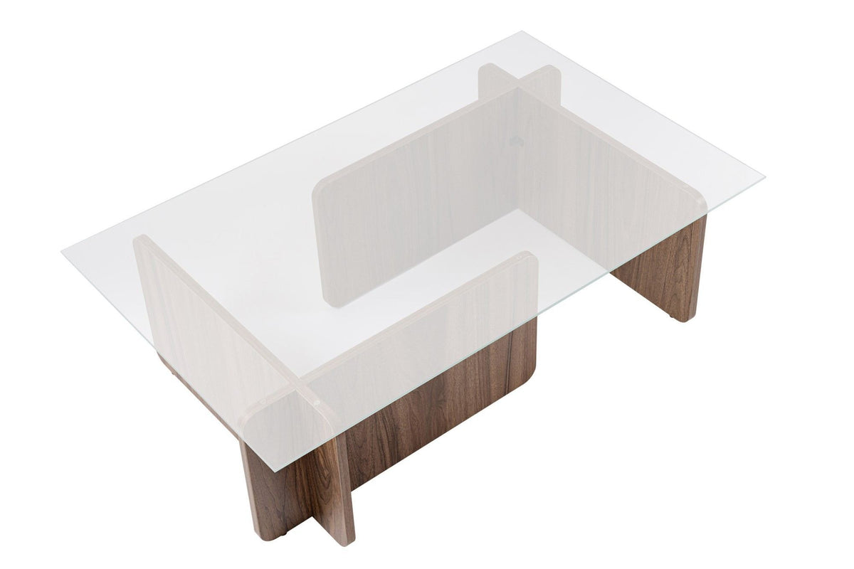 Flavio Sofatisch - Walnuss in Walnuss präsentiert im Onlineshop von KAQTU Design AG. Couchtisch ist von Nordure