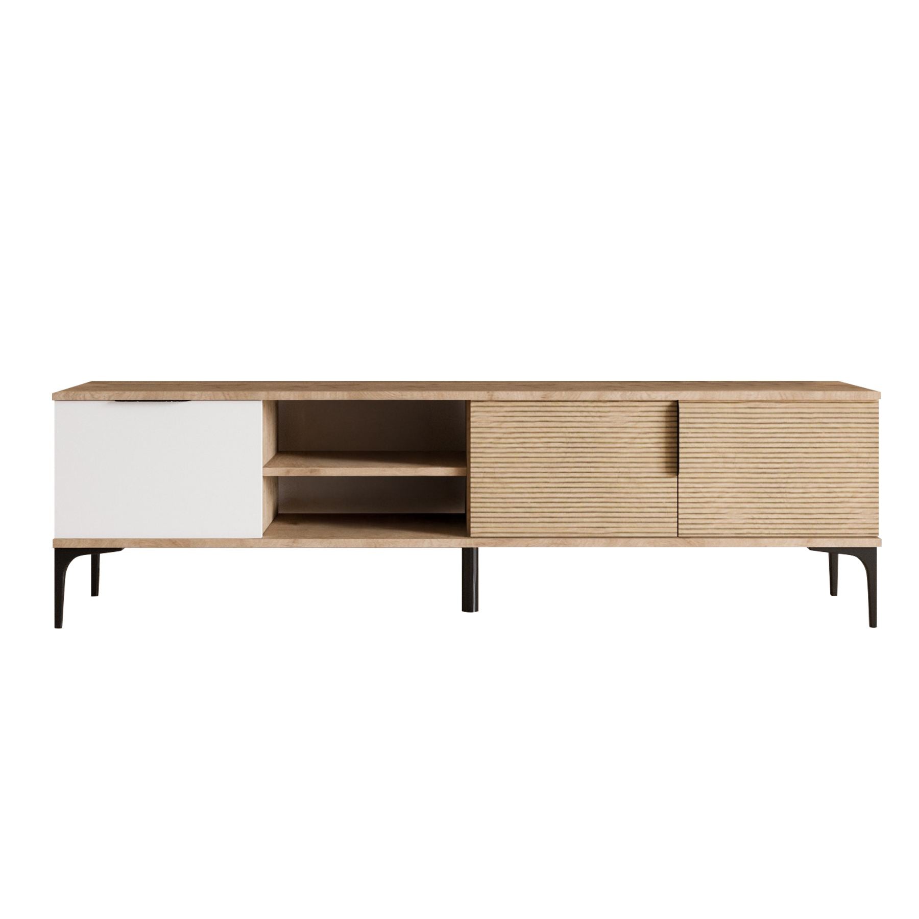 Tarz - White, Oak in Weisseiche präsentiert im Onlineshop von KAQTU Design AG. Sideboard ist von Hanah Home