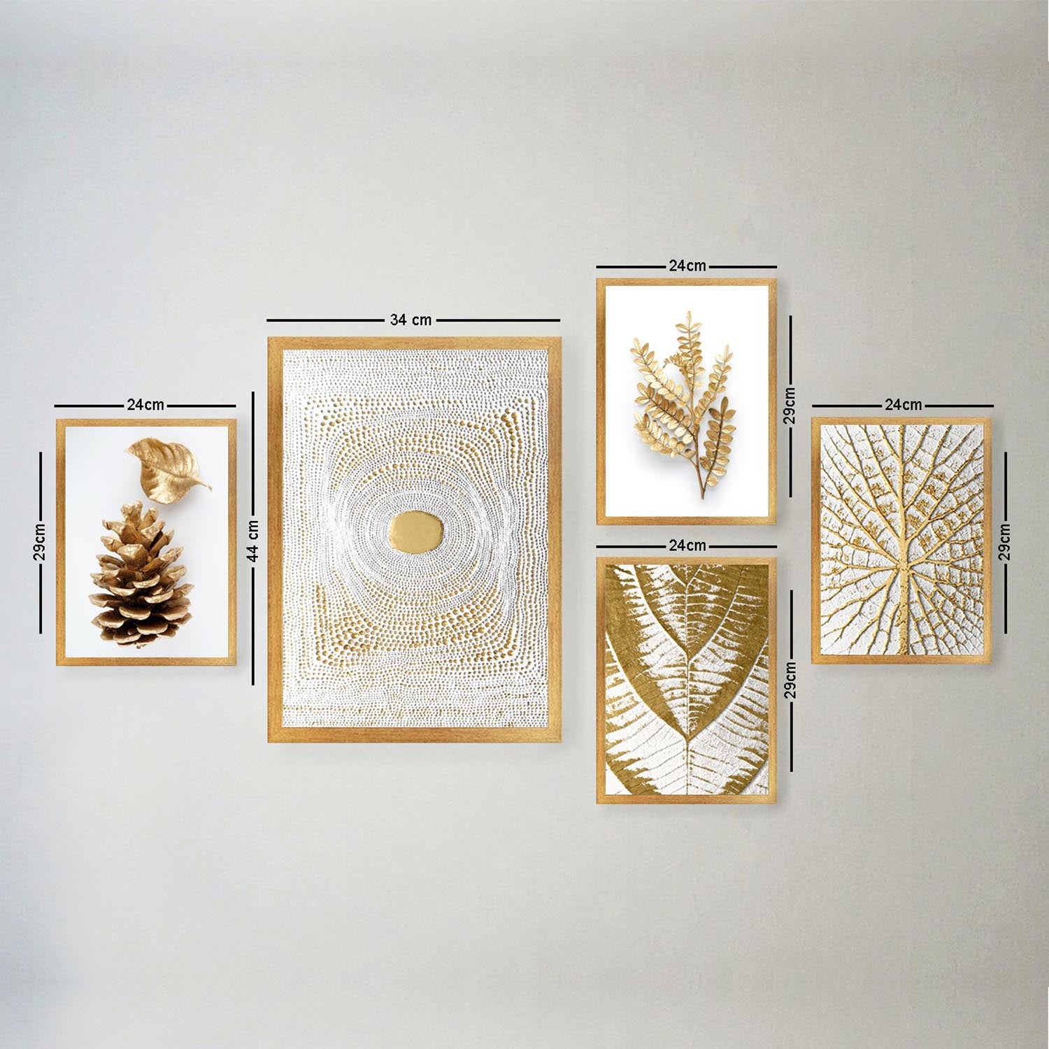 Verleihen Sie Ihrem Wohnraum mit dem SET_130 von Wallity einen Hauch von Raffinesse und künstlerischem Flair – ein 5-teiliges Meisterwerk!