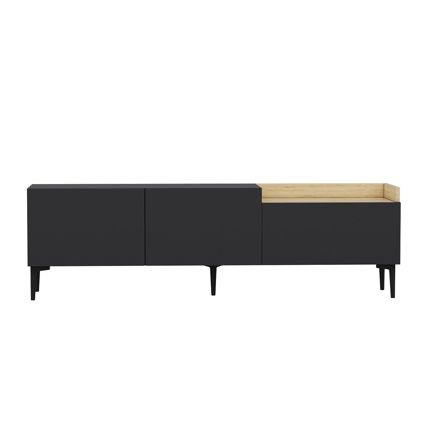 Gestalten Sie Ihr Zuhause mit dem Mia Sideboard in stilvollem Anthrazit von Hanah Home – eine perfekte Kombination aus Funktionalität und modernem Design.