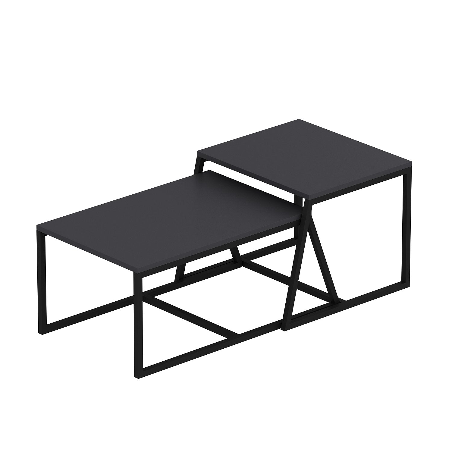 Minimal - Anthracite in Anthrazit präsentiert im Onlineshop von KAQTU Design AG. Beistelltisch ist von Hanah Home