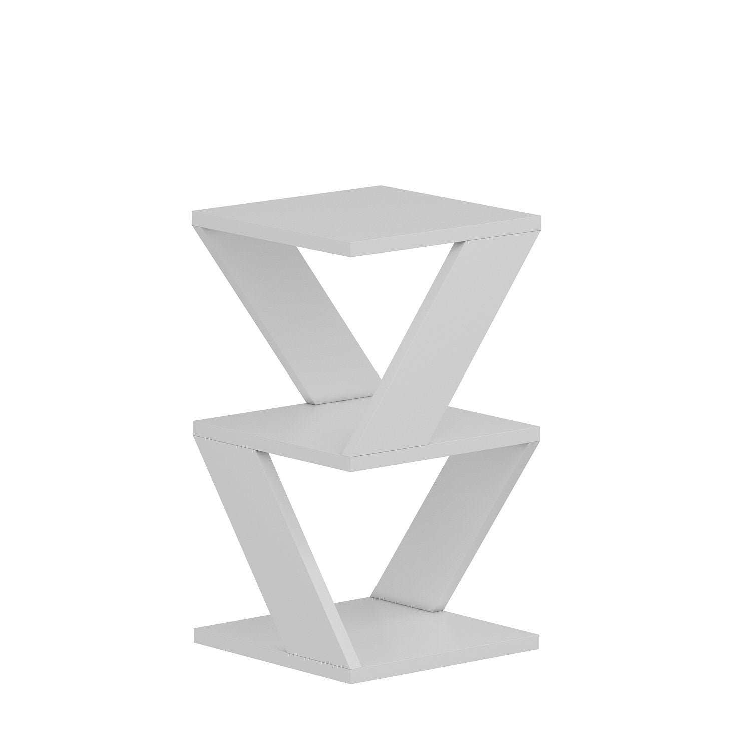 Der Albeni Sofatisch in Weiß von Hanah Home bringt Eleganz und Vielseitigkeit in Ihr Zuhause. Perfekt als Nachttisch oder Pflanzenständer!