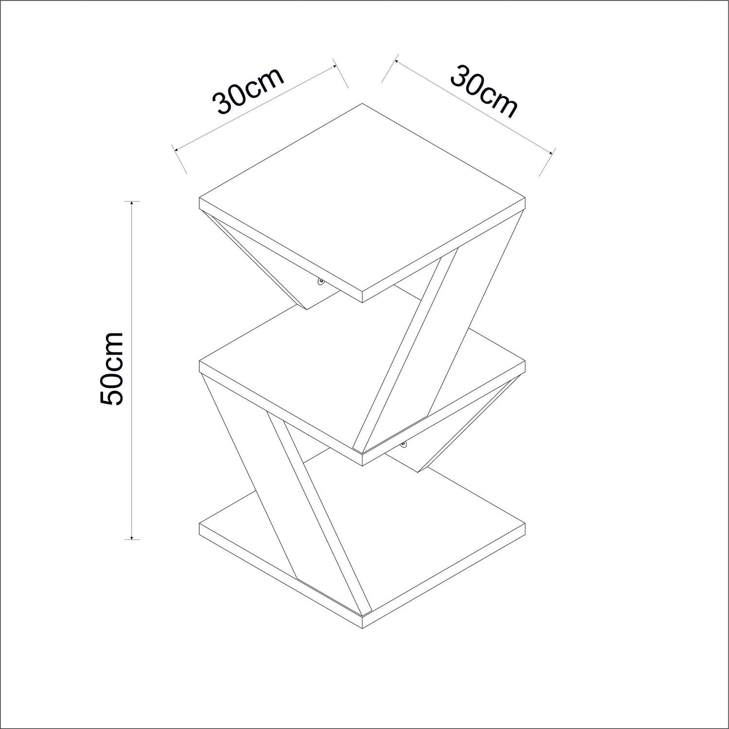 Der Albeni Sofatisch in Weiß von Hanah Home vereint modernes Design und Funktionalität. Ideal für jeden Raum, als stilvoller Beistelltisch!