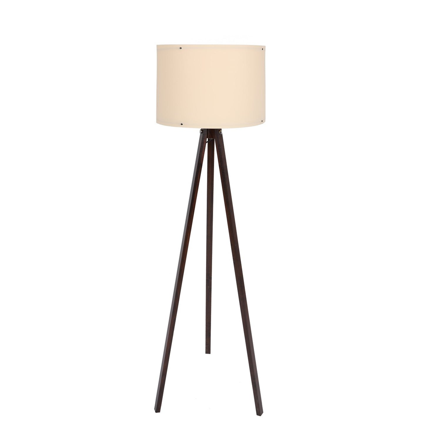 Elegante Stehlampe 101 von Opviq in Creme und Walnuss – stilvolles Design für gemütliche Beleuchtung in jedem Raum.